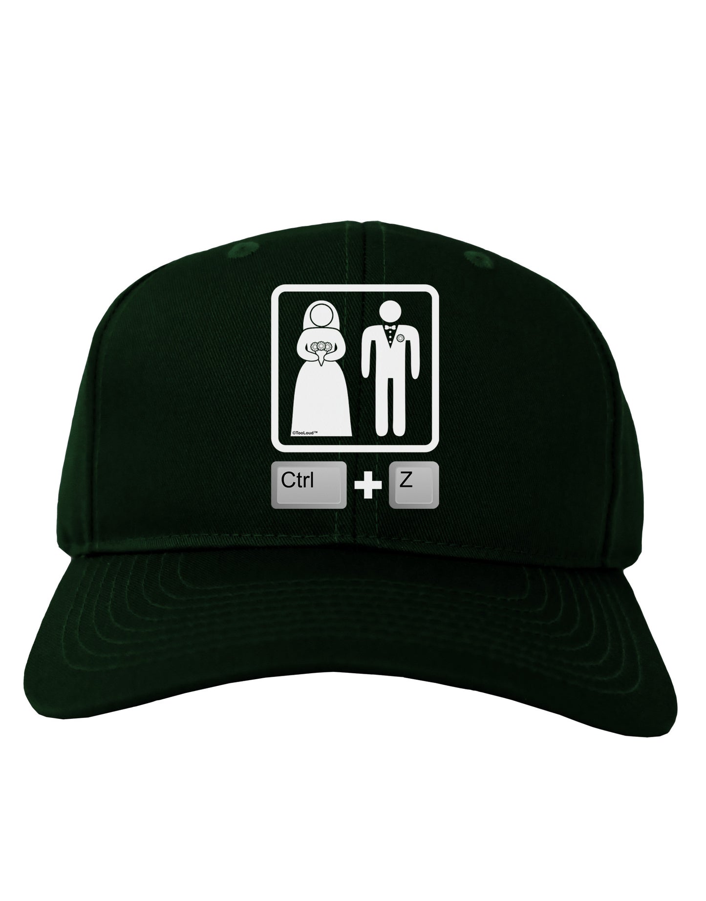 Ctrl Z - Marriage Adult Dark Baseball Cap Hat-Baseball Cap-TooLoud-Hunter-Green-One Size-Davson Sales