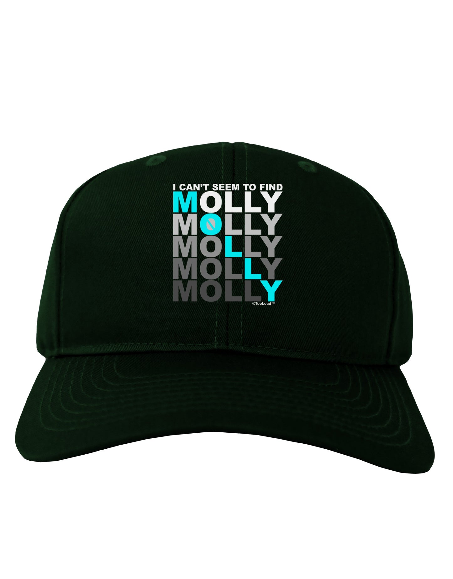 Find Molly Blue Adult Dark Baseball Cap Hat-Baseball Cap-TooLoud-Hunter-Green-One Size-Davson Sales