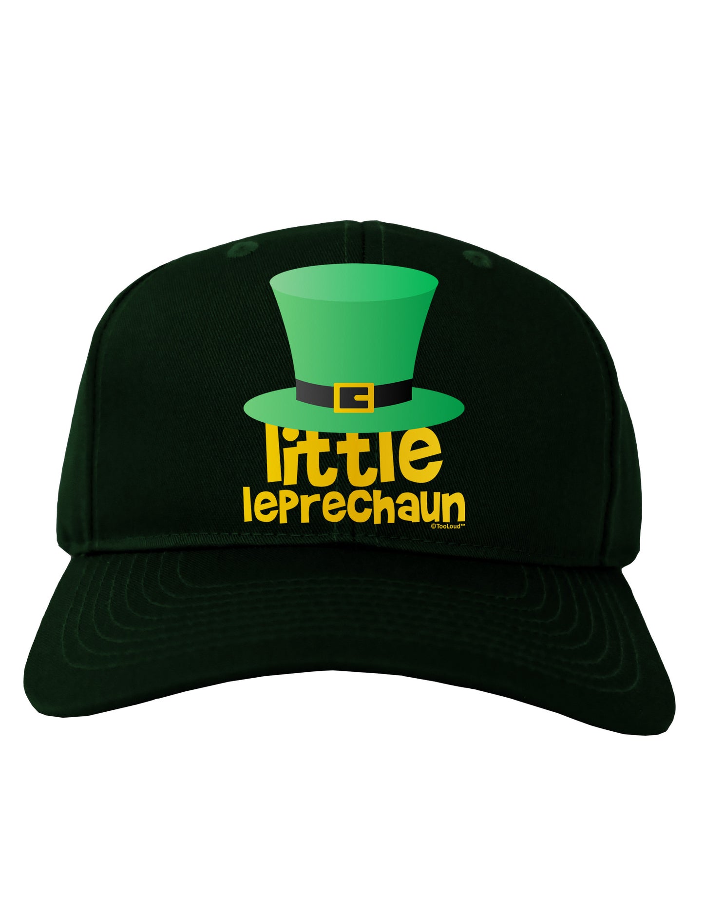 Little Leprechaun - St. Patrick's Day Adult Dark Baseball Cap Hat by TooLoud-Baseball Cap-TooLoud-Hunter-Green-One Size-Davson Sales