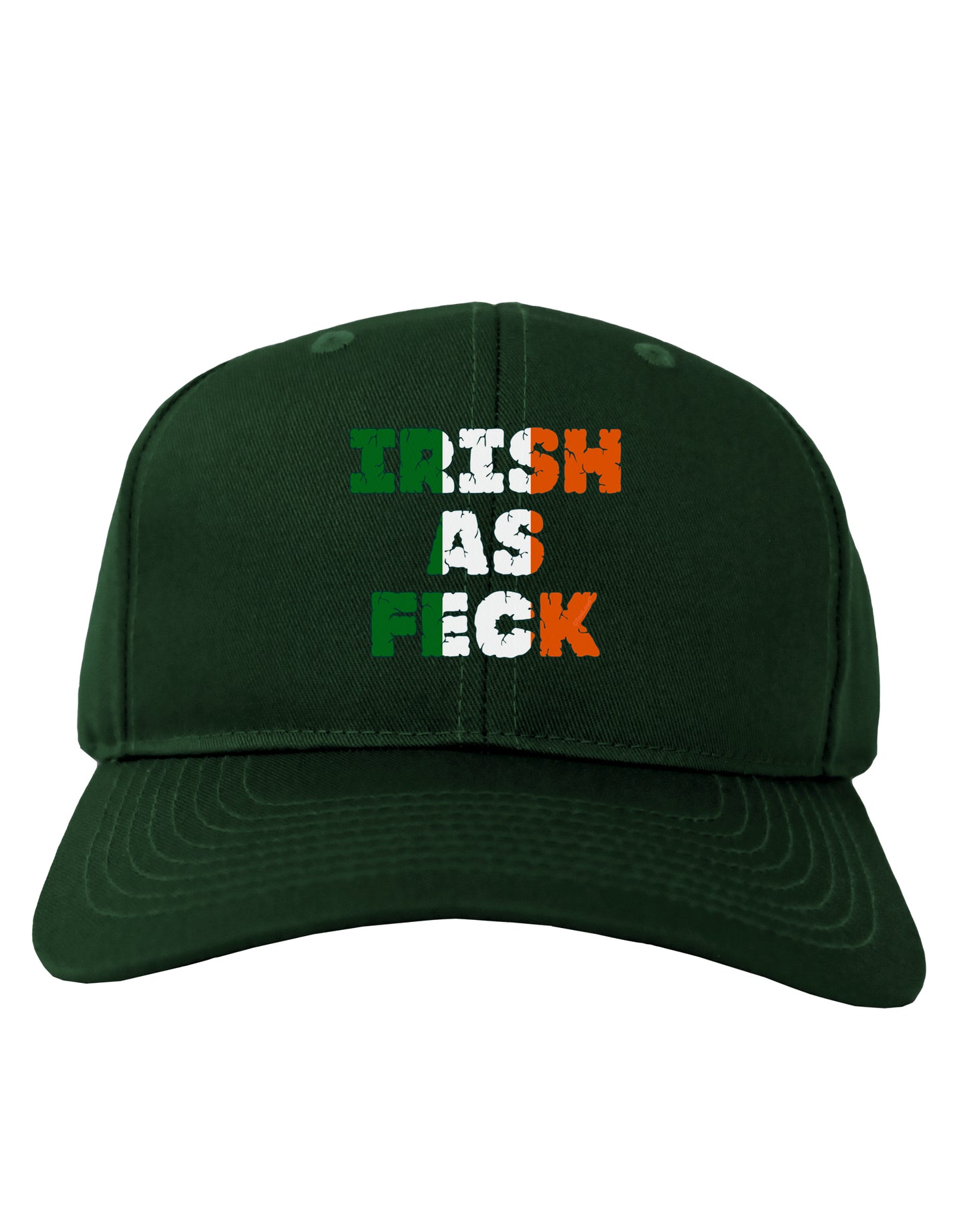 Irish As Feck Funny Adult Dark Baseball Cap Hat by TooLoud-Baseball Cap-TooLoud-Hunter-Green-One Size-Davson Sales
