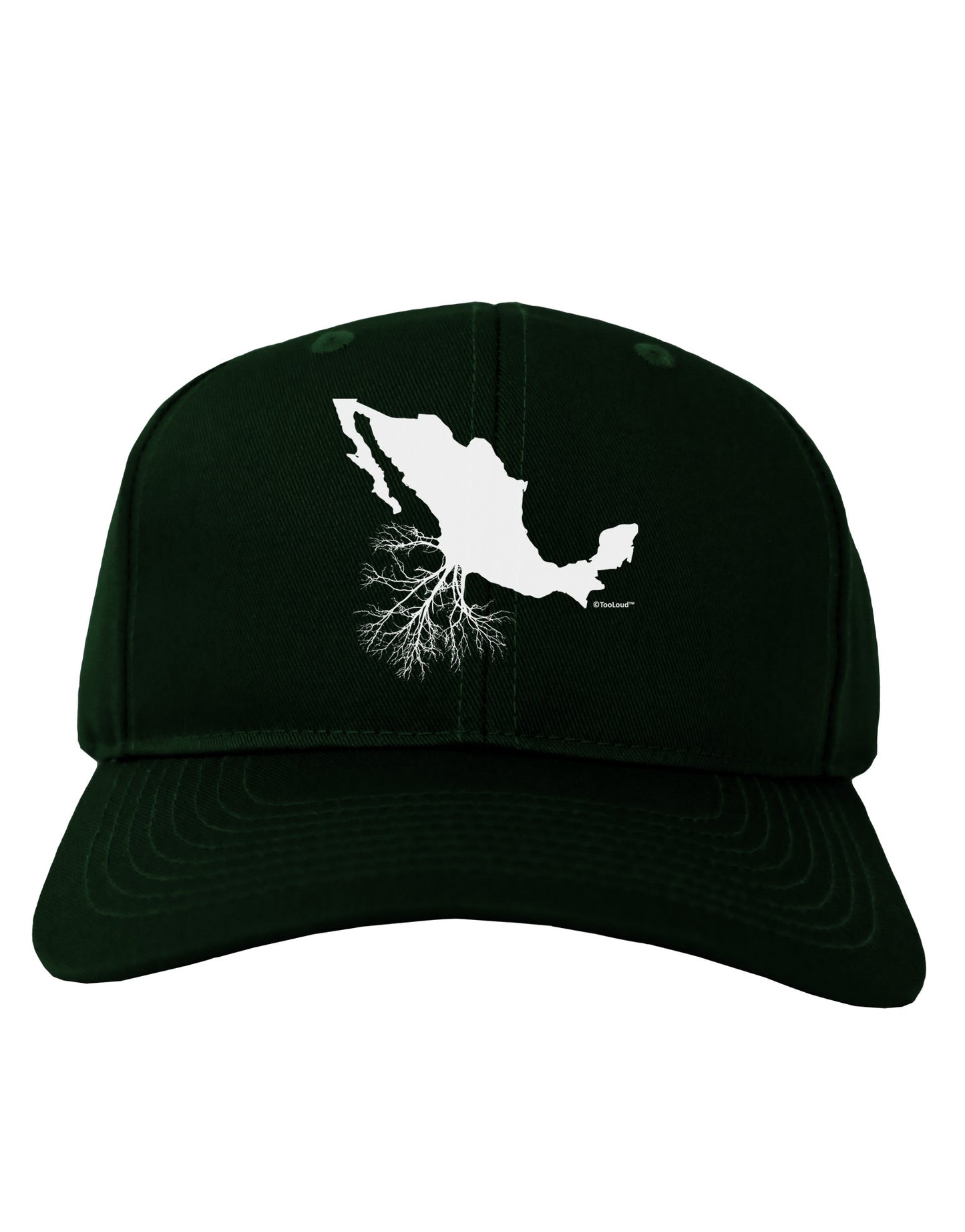 Mexican Roots Design Adult Dark Baseball Cap Hat by TooLoud-Baseball Cap-TooLoud-Hunter-Green-One Size-Davson Sales