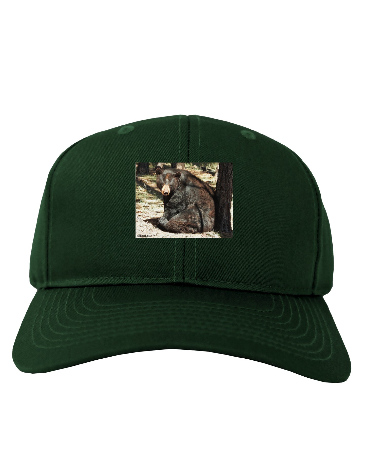Sad Black Bear Adult Dark Baseball Cap Hat-Baseball Cap-TooLoud-Hunter-Green-One Size-Davson Sales