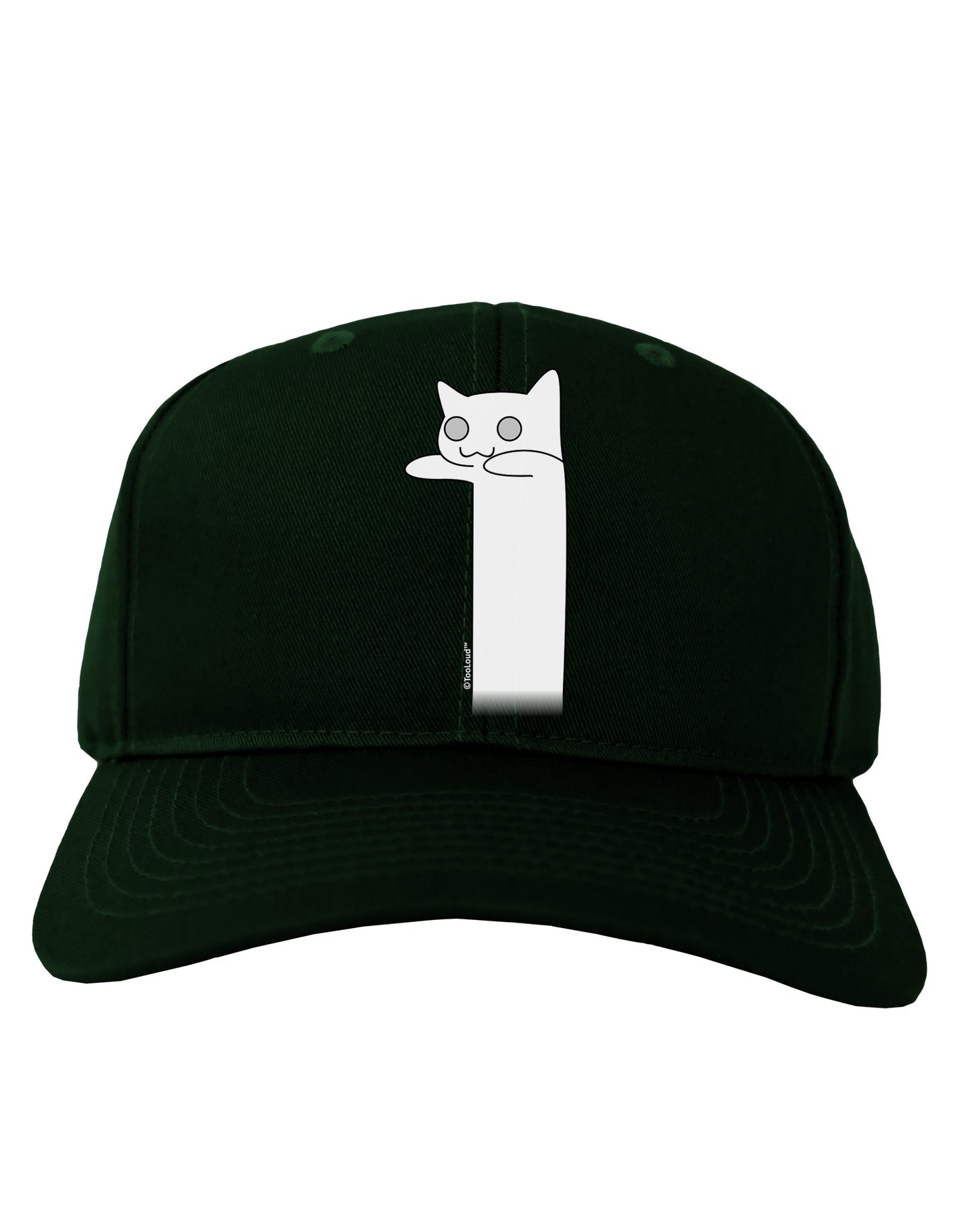 Longcat - Internet Humor Adult Dark Baseball Cap Hat by TooLoud-Baseball Cap-TooLoud-Hunter-Green-One Size-Davson Sales