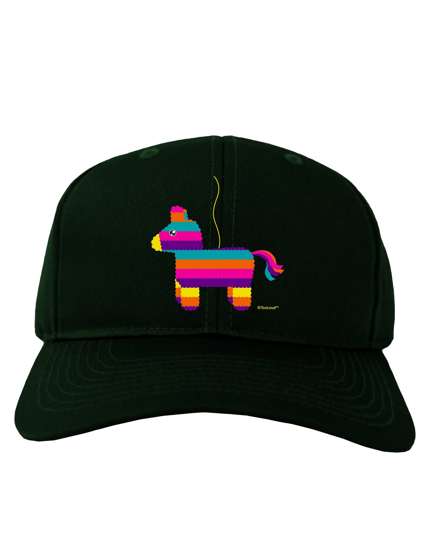 Colorful Hanging Pinata Design Adult Dark Baseball Cap Hat by TooLoud-Baseball Cap-TooLoud-Hunter-Green-One Size-Davson Sales