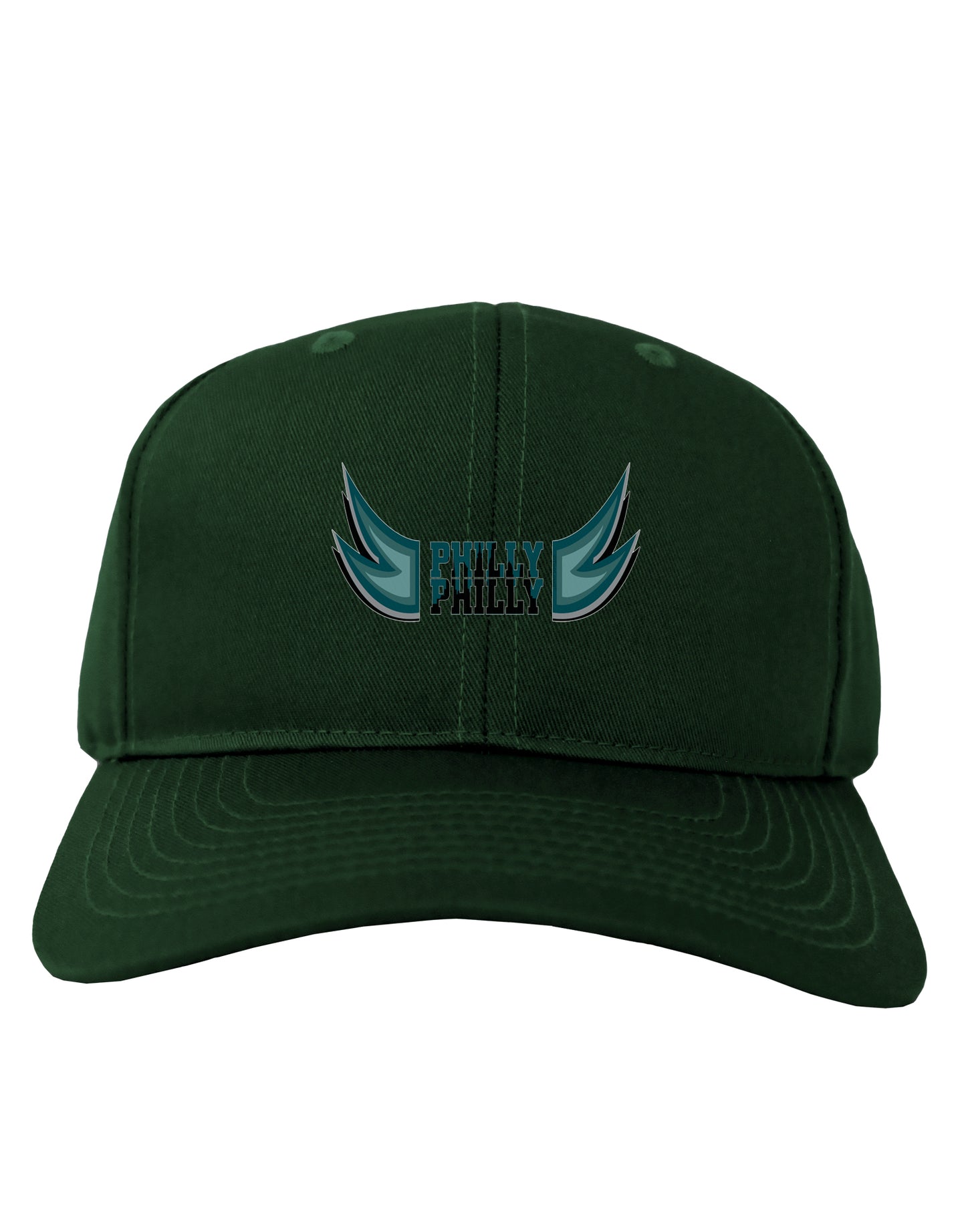 Philly Philly Funny Beer Drinking Adult Dark Baseball Cap Hat by TooLoud-Baseball Cap-TooLoud-Hunter-Green-One Size-Davson Sales