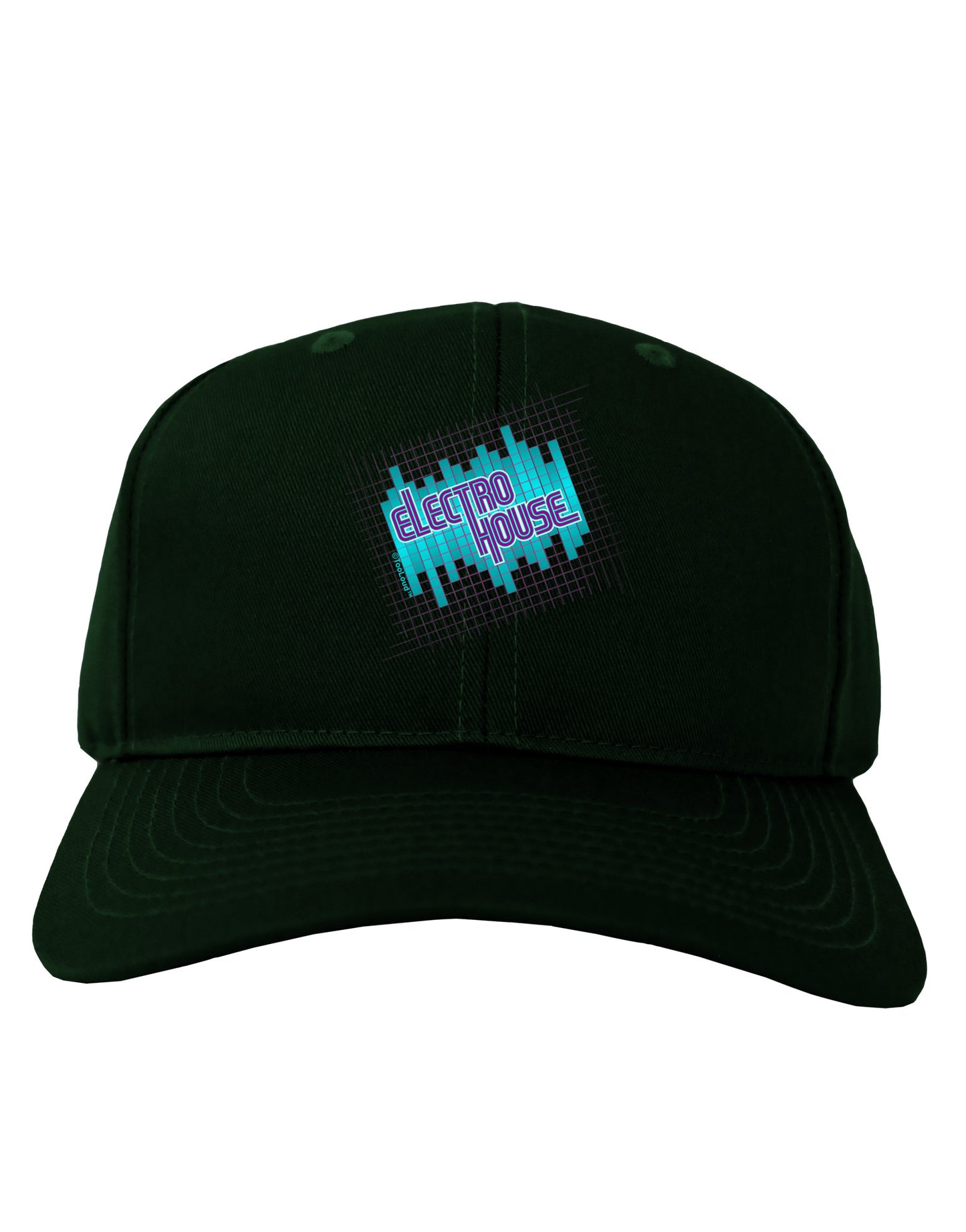 Electro House Equalizer Adult Dark Baseball Cap Hat-Baseball Cap-TooLoud-Hunter-Green-One Size-Davson Sales