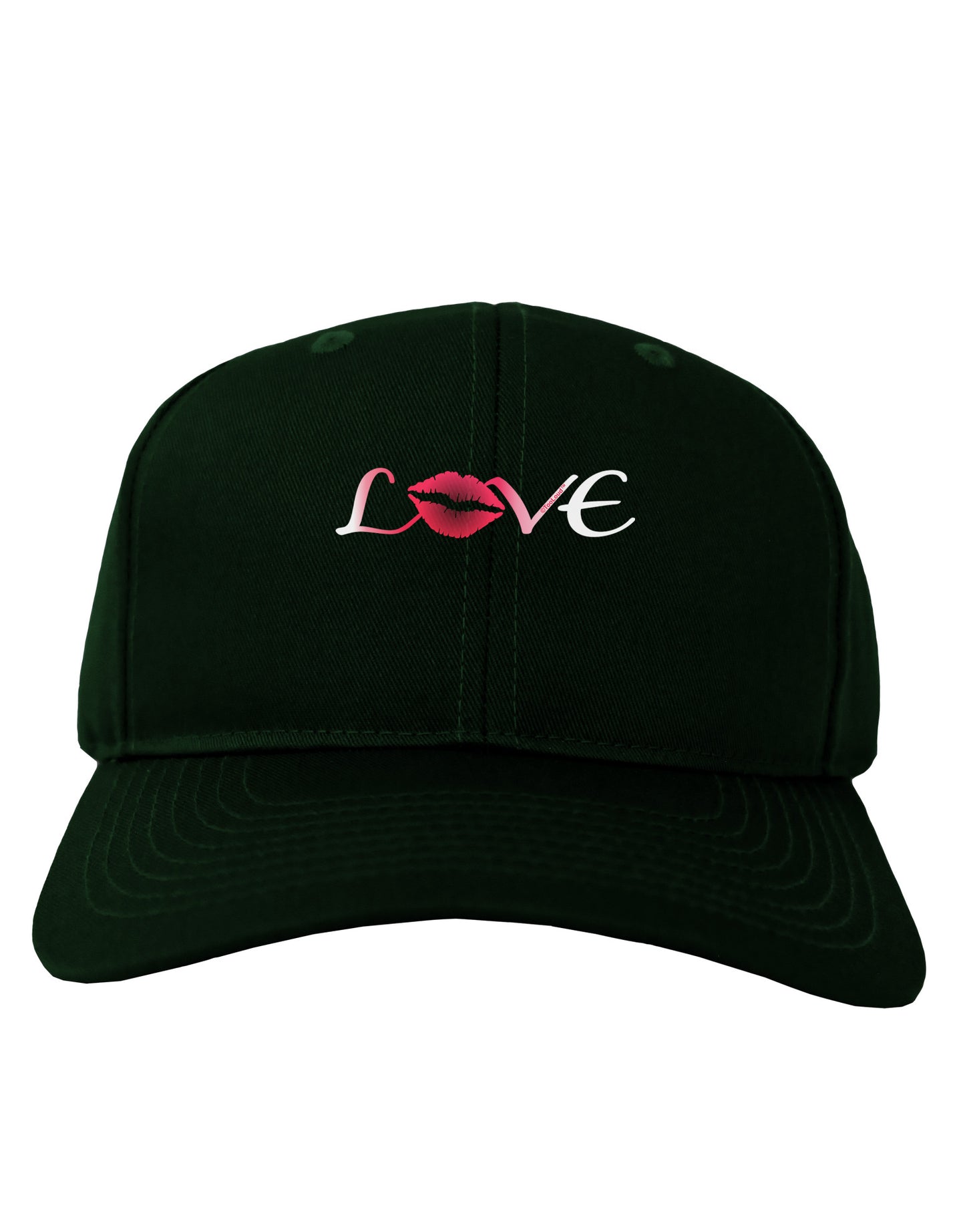 Love Kiss Adult Dark Baseball Cap Hat-Baseball Cap-TooLoud-Hunter-Green-One Size-Davson Sales