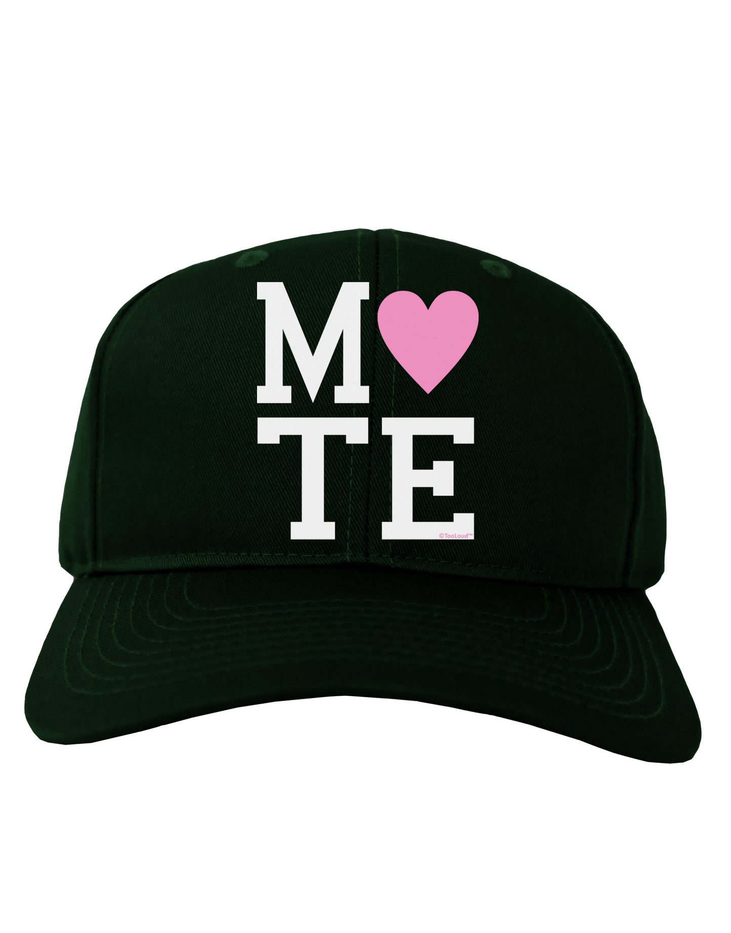 Matching Soulmate Design - Mate - Pink Adult Dark Baseball Cap Hat by TooLoud-Baseball Cap-TooLoud-Hunter-Green-One Size-Davson Sales