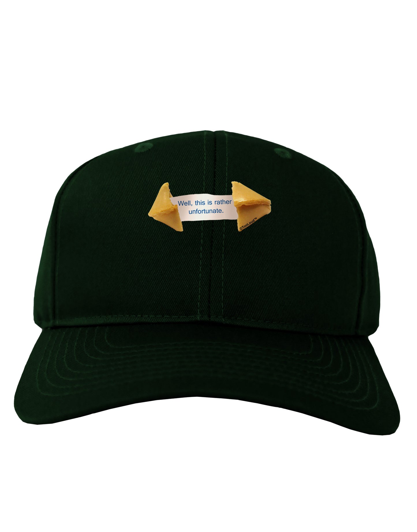 Unfortunate Cookie Adult Dark Baseball Cap Hat-Baseball Cap-TooLoud-Hunter-Green-One Size-Davson Sales