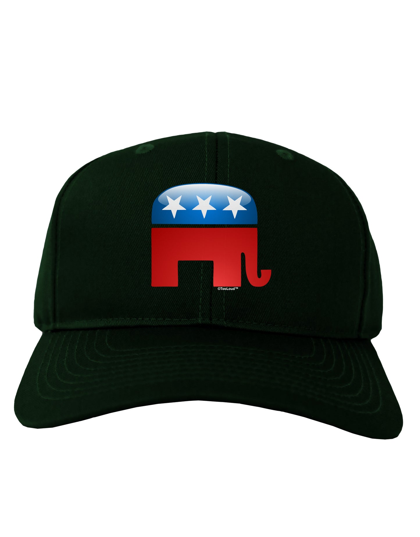 Republican Bubble Symbol Adult Dark Baseball Cap Hat-Baseball Cap-TooLoud-Hunter-Green-One Size-Davson Sales