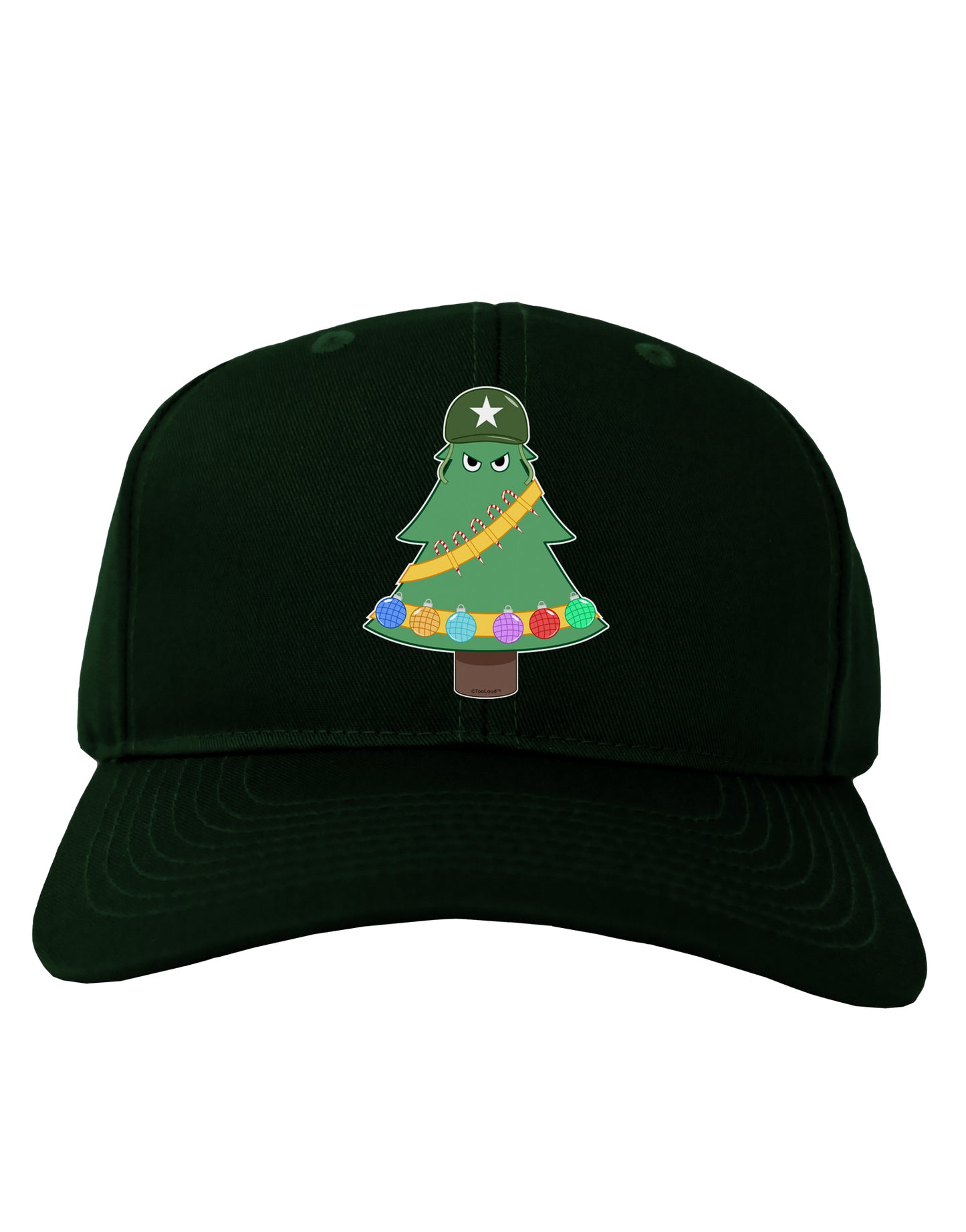 Christmas Tree Armed Design Adult Dark Baseball Cap Hat-Baseball Cap-TooLoud-Hunter-Green-One Size-Davson Sales