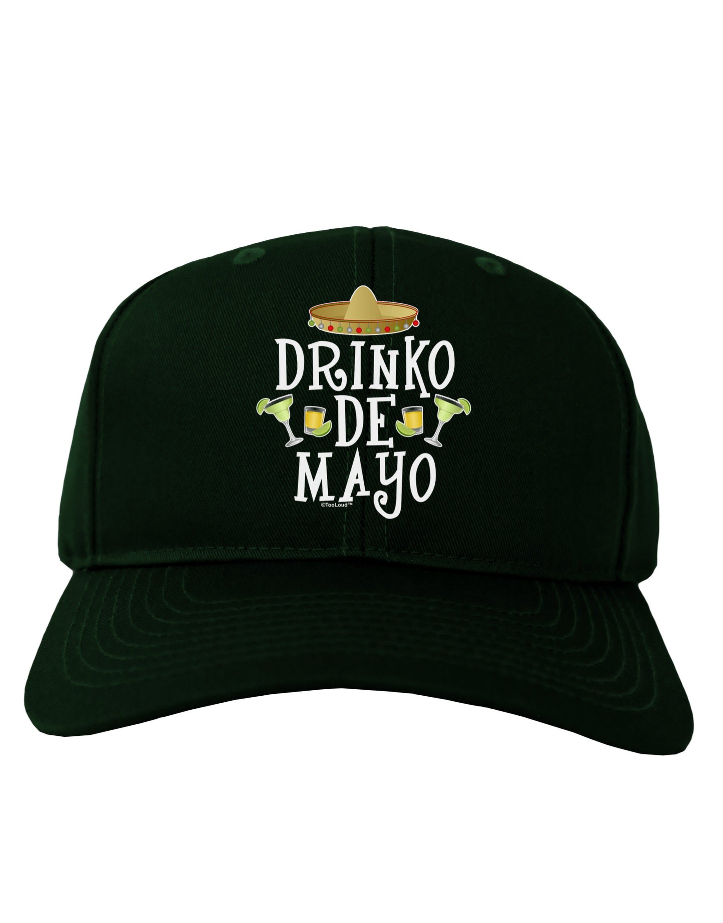 Drinko De Mayo Adult Dark Baseball Cap Hat-Baseball Cap-TooLoud-Hunter-Green-One Size-Davson Sales