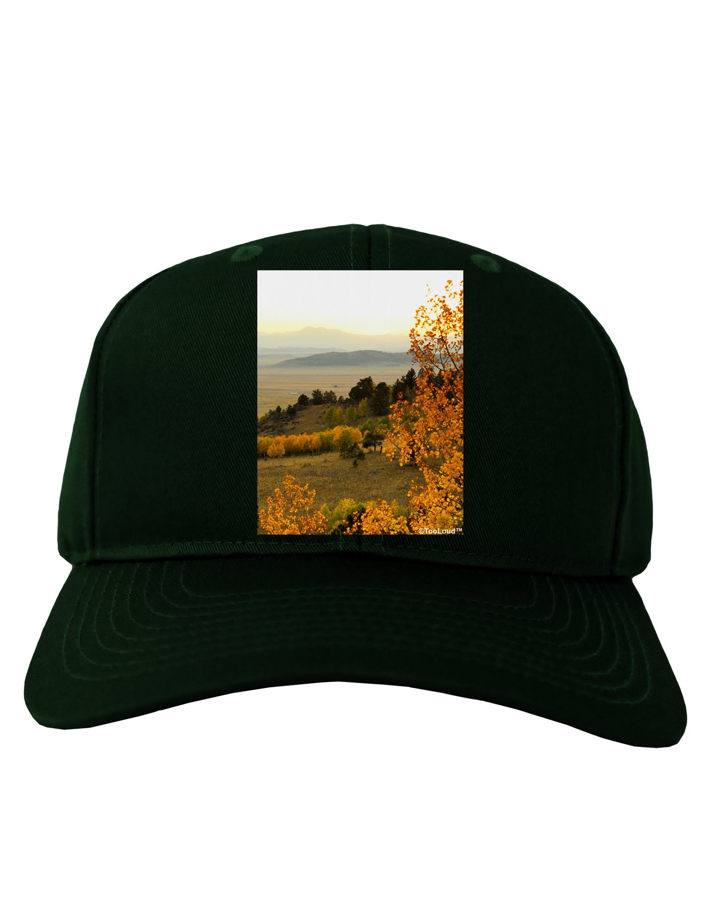 Nature Photography - Gentle Sunrise Adult Dark Baseball Cap Hat by-Baseball Cap-TooLoud-Hunter-Green-One Size-Davson Sales