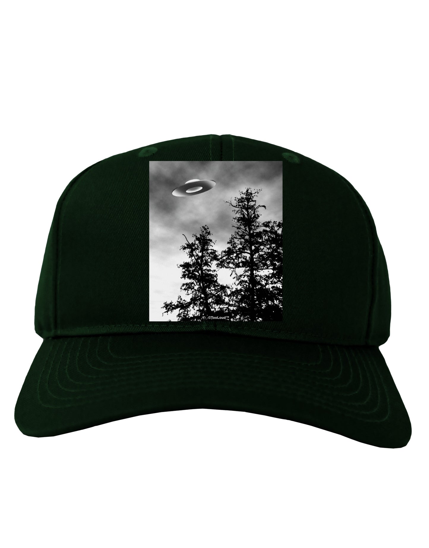 UFO Sighting - Extraterrestrial Adult Dark Baseball Cap Hat by TooLoud-Baseball Cap-TooLoud-Hunter-Green-One Size-Davson Sales