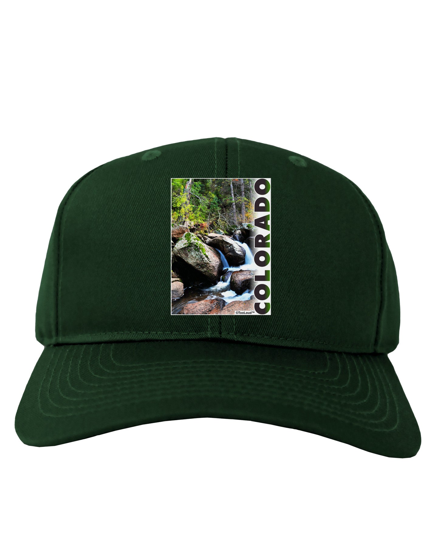 Rockies River with Text Adult Dark Baseball Cap Hat-Baseball Cap-TooLoud-Hunter-Green-One Size-Davson Sales