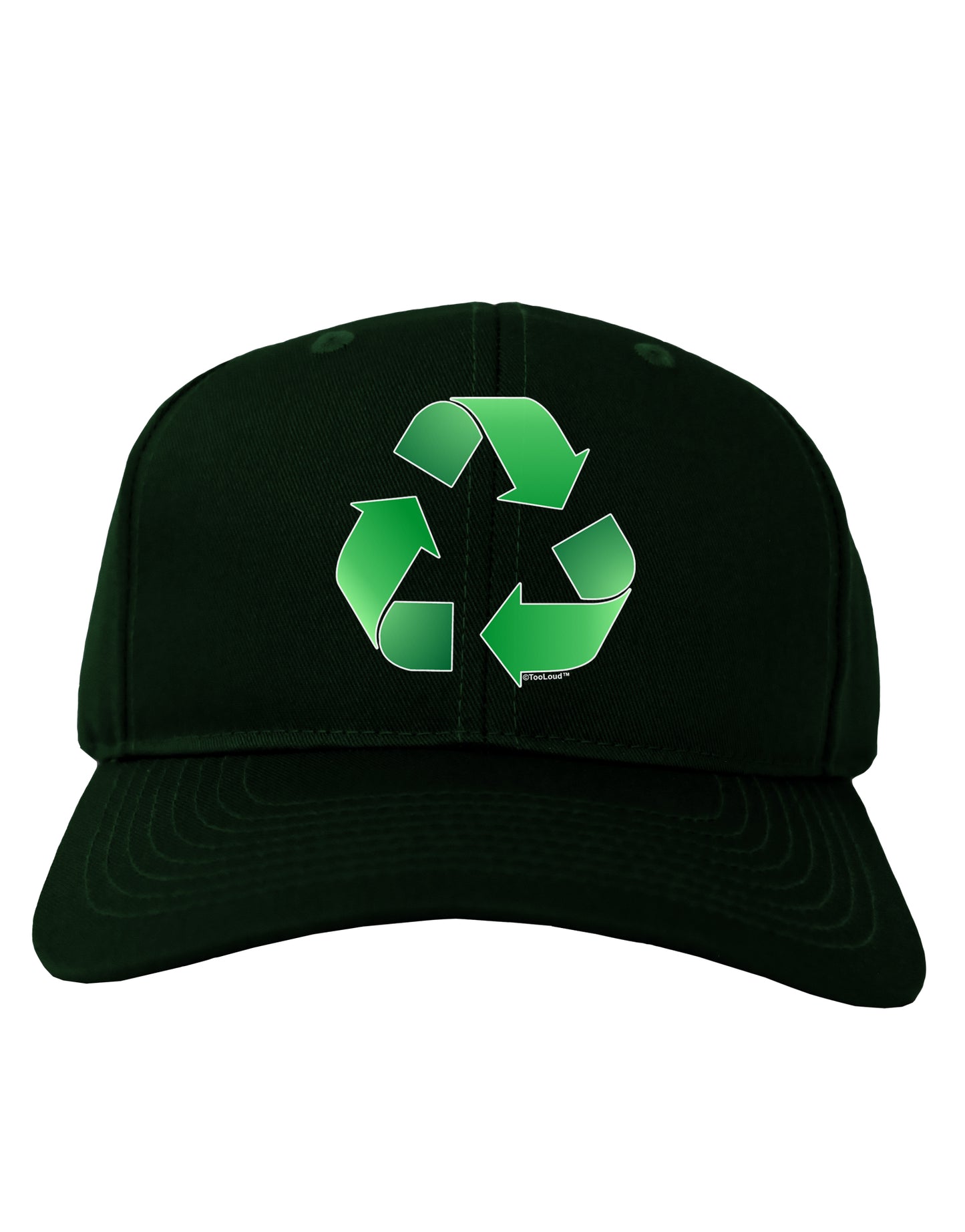 Recycle Green Adult Dark Baseball Cap Hat by TooLoud-Baseball Cap-TooLoud-Hunter-Green-One Size-Davson Sales