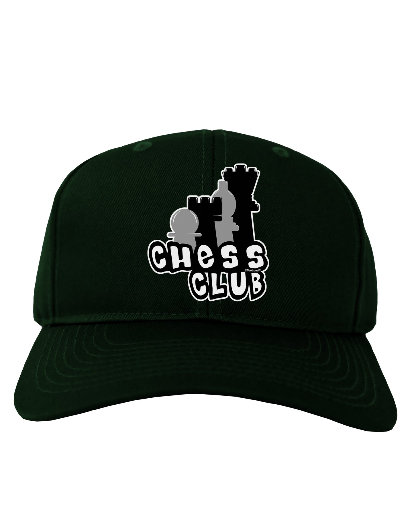 Chess Club Adult Dark Baseball Cap Hat by TooLoud-Baseball Cap-TooLoud-Hunter-Green-One Size-Davson Sales