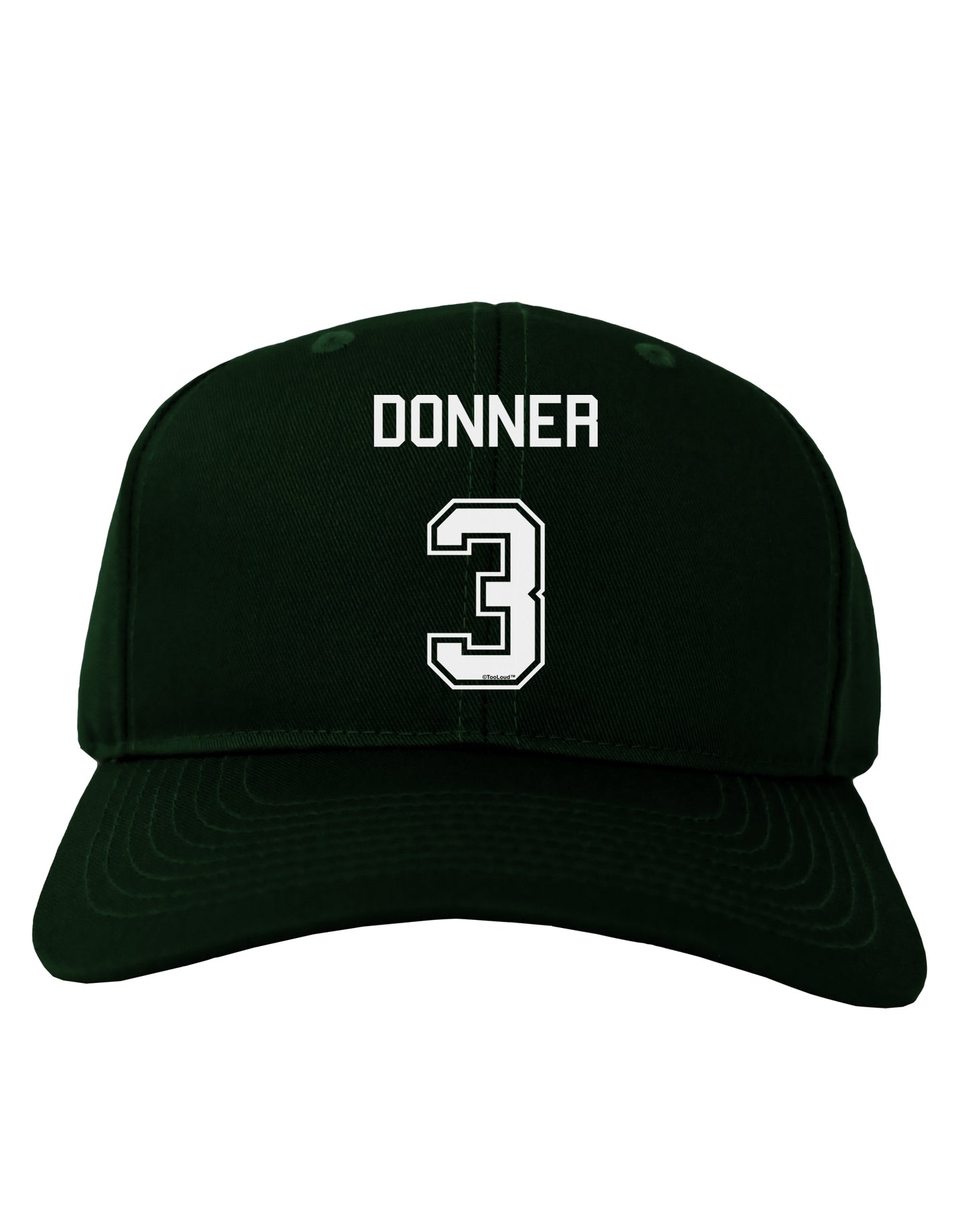 Reindeer Jersey - Donner 3 Adult Dark Baseball Cap Hat-Baseball Cap-TooLoud-Hunter-Green-One Size-Davson Sales