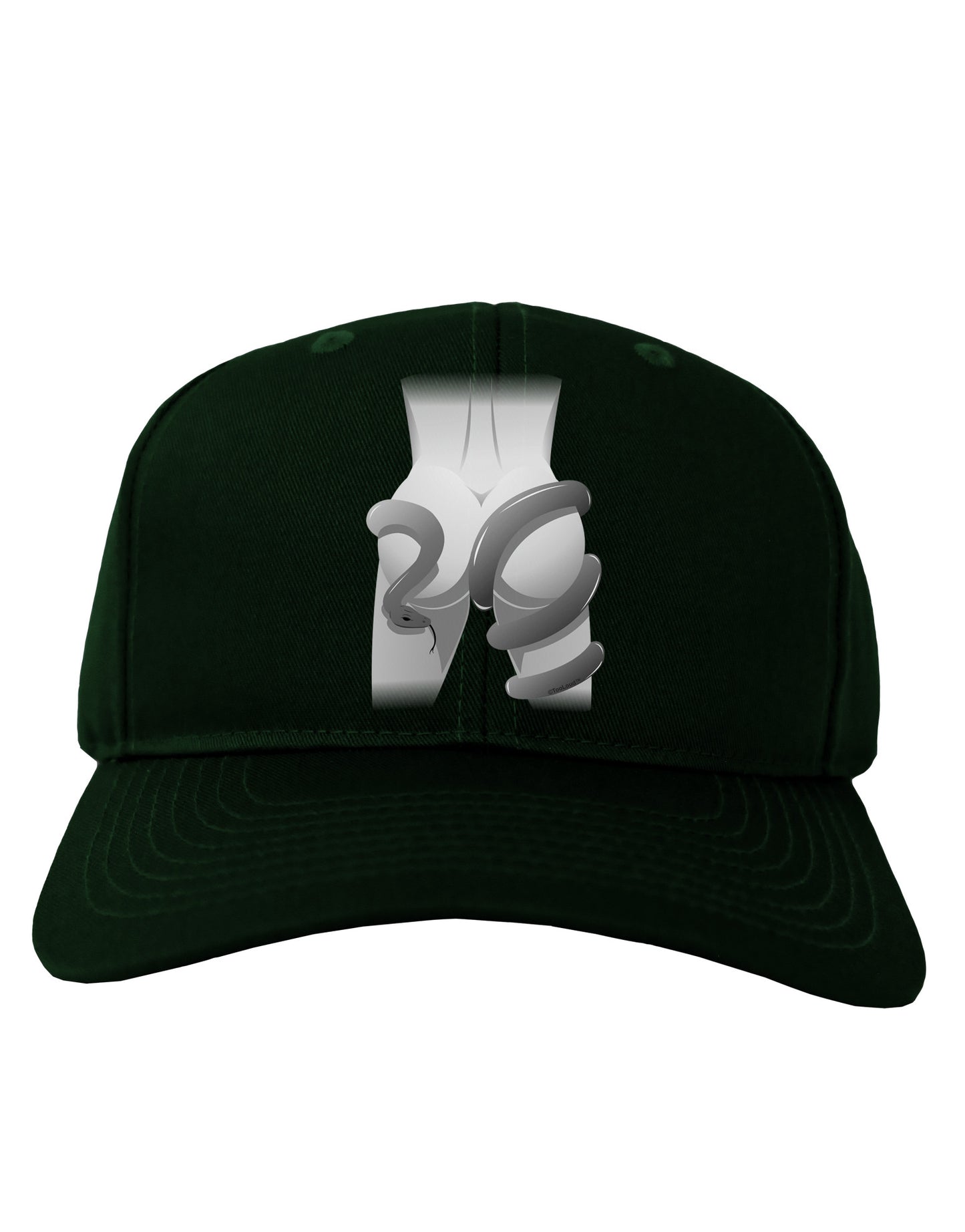 Lady Anaconda Design Grayscale Adult Dark Baseball Cap Hat-Baseball Cap-TooLoud-Hunter-Green-One Size-Davson Sales