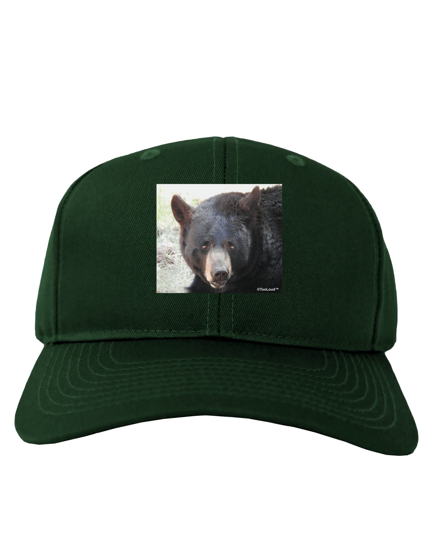 Staring Black Bear Adult Dark Baseball Cap Hat-Baseball Cap-TooLoud-Hunter-Green-One Size-Davson Sales