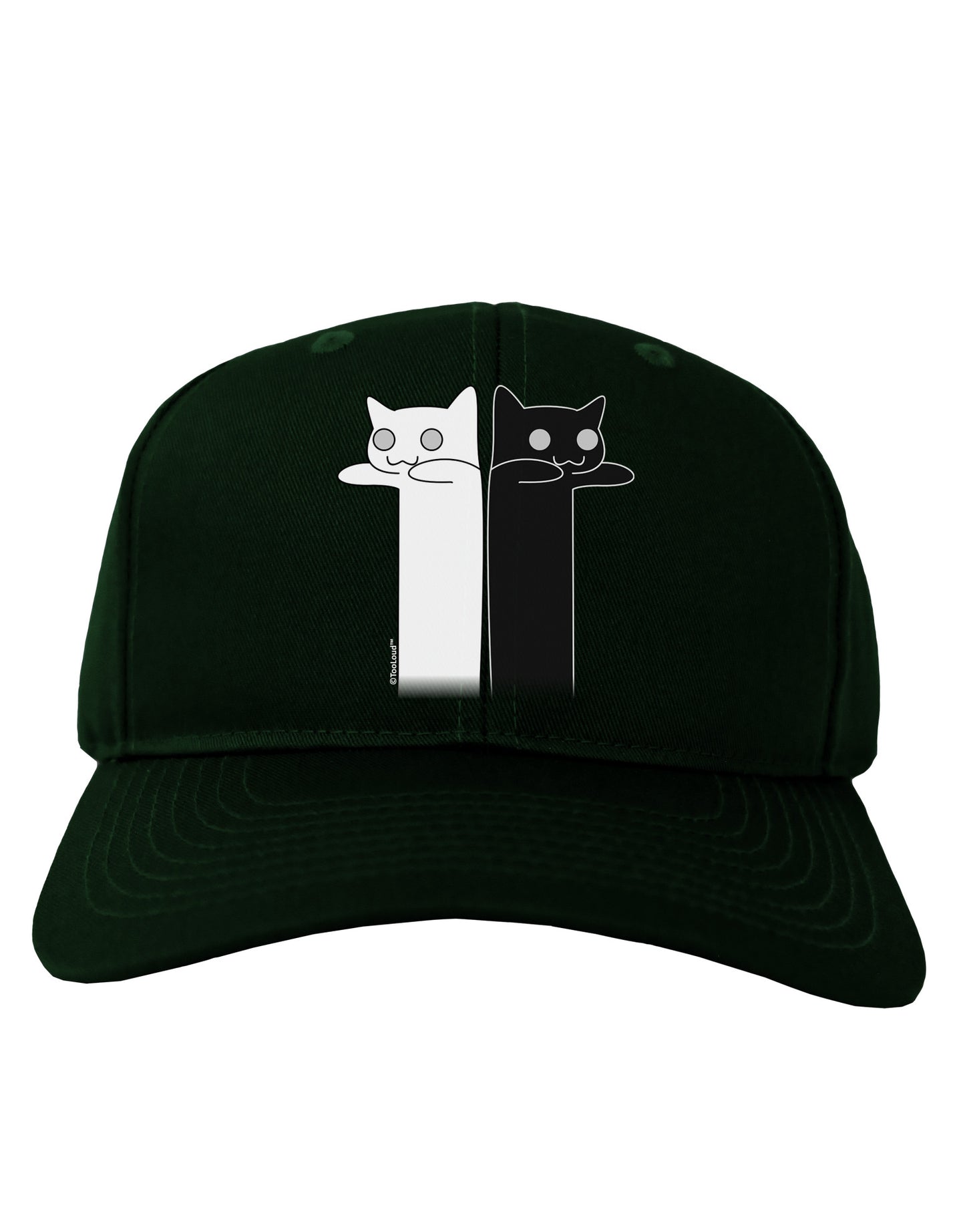 Longcat and Tacgnol - Internet Humor Adult Dark Baseball Cap Hat by TooLoud-Baseball Cap-TooLoud-Hunter-Green-One Size-Davson Sales