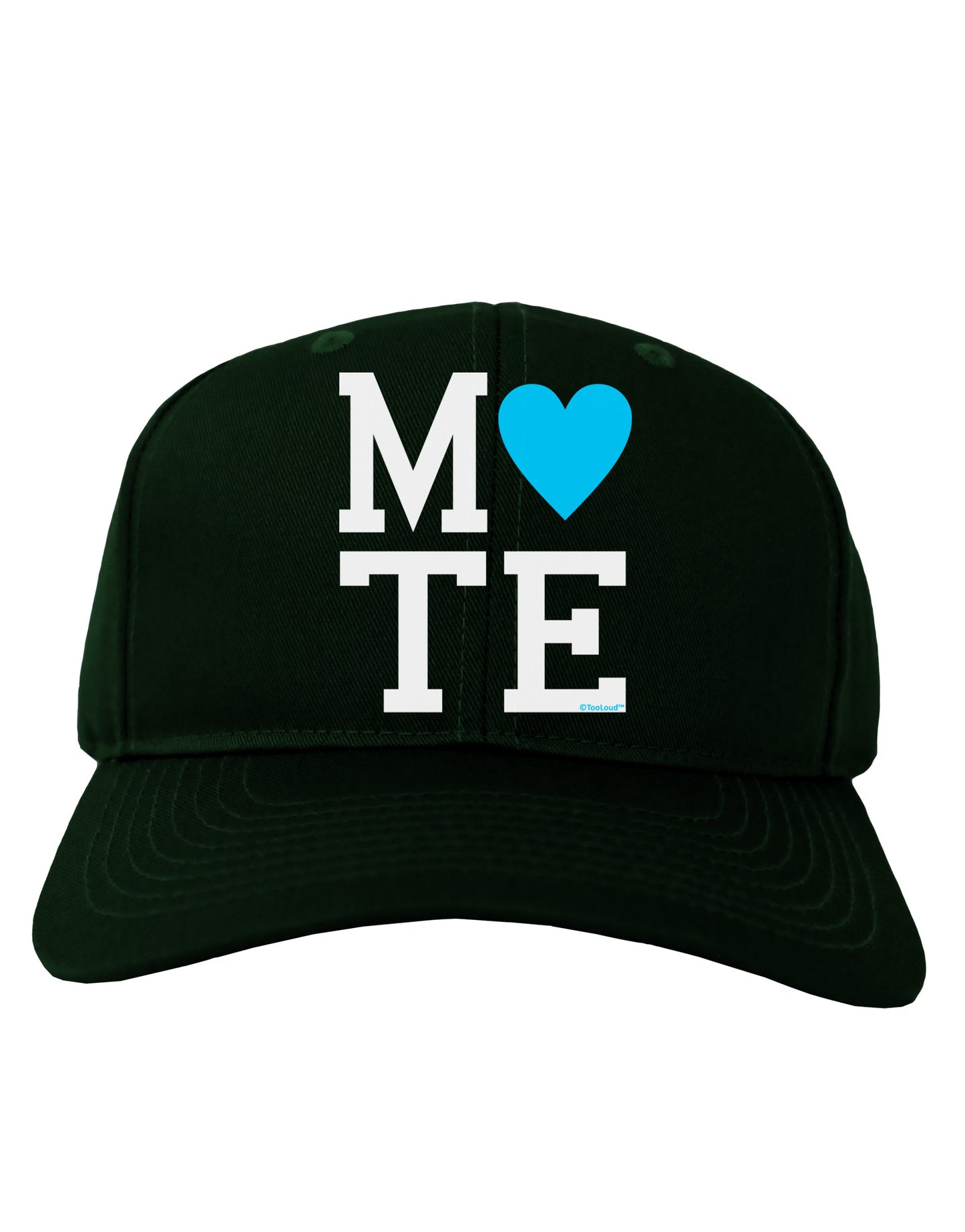 Matching Soulmate Design - Mate - Blue Adult Dark Baseball Cap Hat by TooLoud-Baseball Cap-TooLoud-Hunter-Green-One Size-Davson Sales