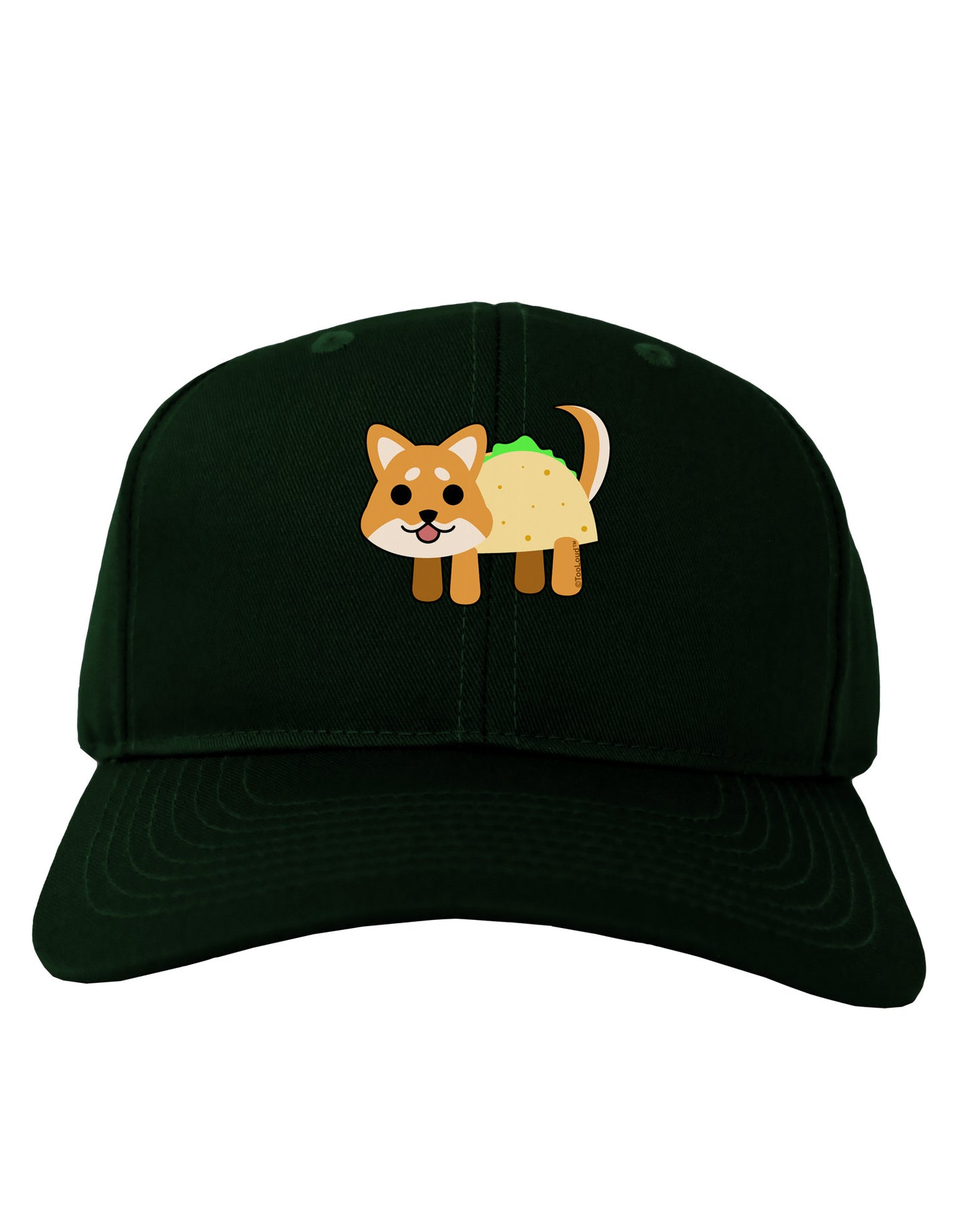 Cute Taco Dog Adult Dark Baseball Cap Hat-Baseball Cap-TooLoud-Hunter-Green-One Size-Davson Sales