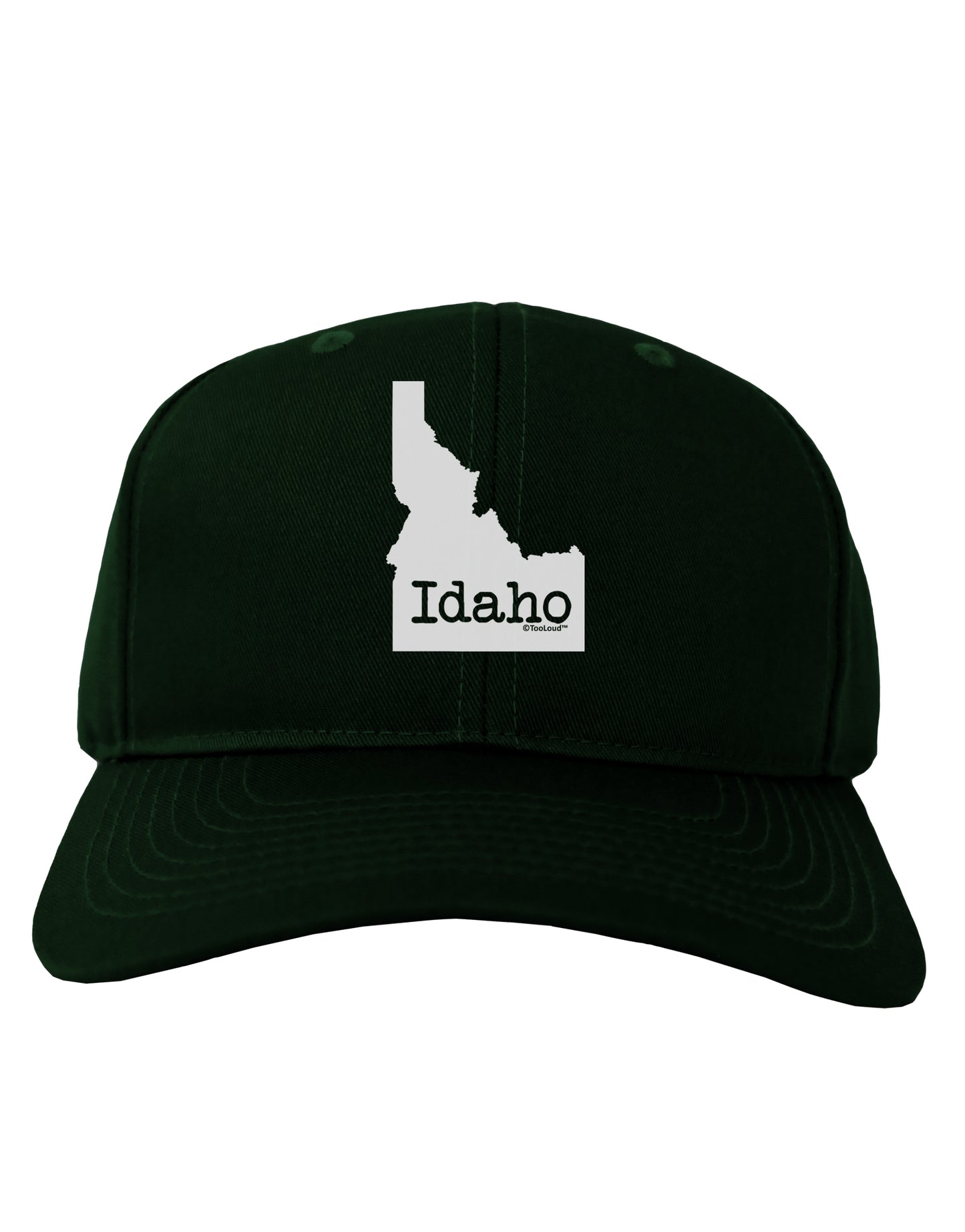 Idaho - United States Shape Adult Dark Baseball Cap Hat by TooLoud-Baseball Cap-TooLoud-Hunter-Green-One Size-Davson Sales