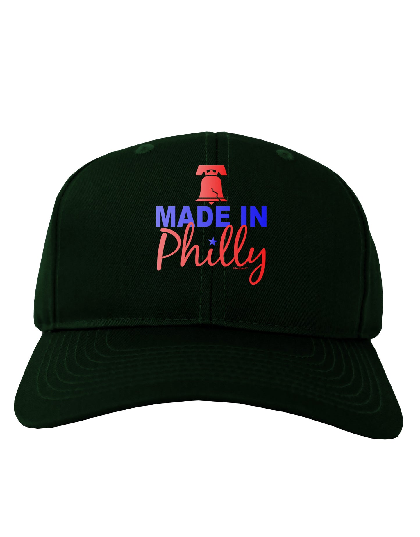Made In Philly Adult Dark Baseball Cap Hat-Baseball Cap-TooLoud-Hunter-Green-One Size-Davson Sales
