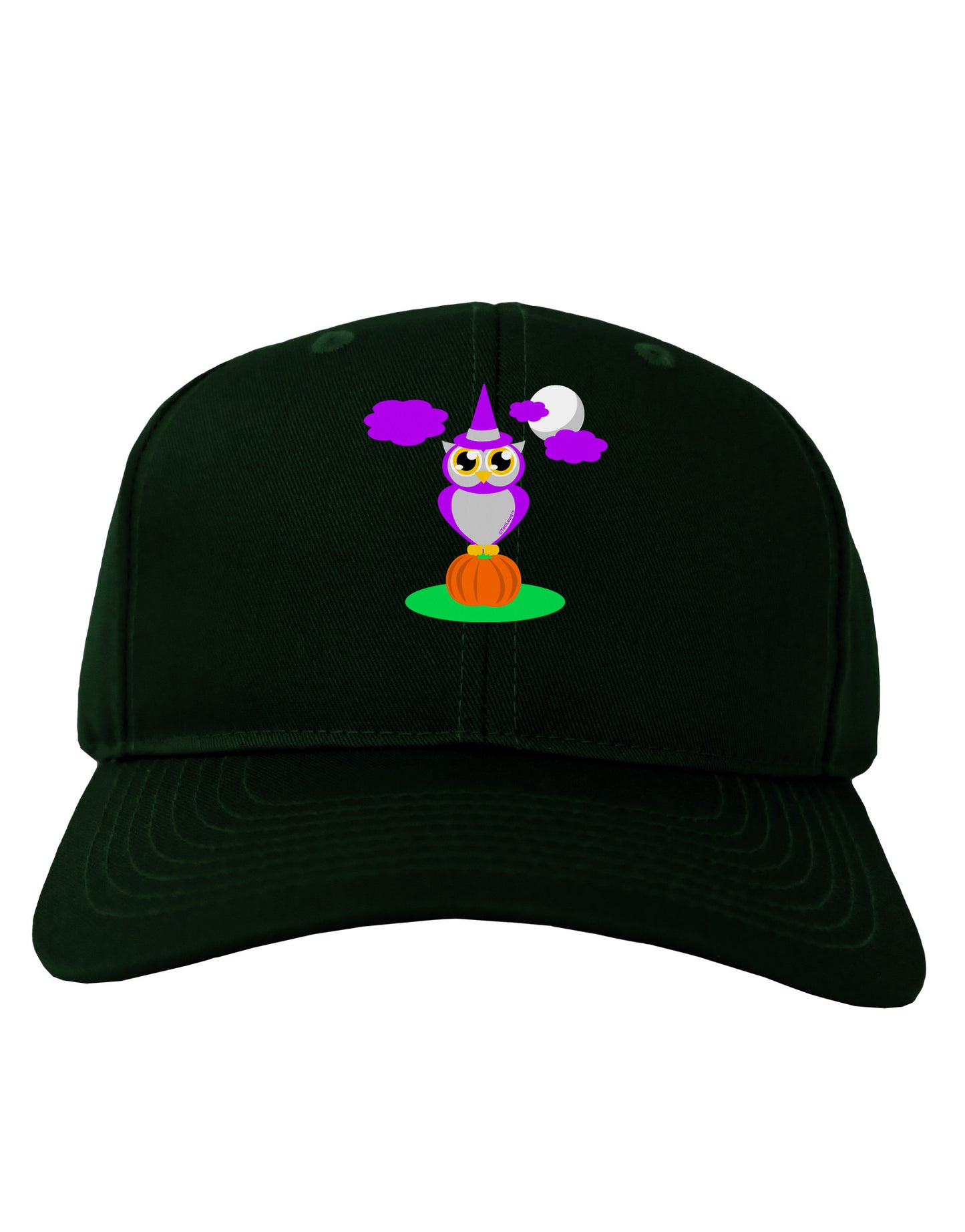 Owl Purple Adult Dark Baseball Cap Hat-Baseball Cap-TooLoud-Hunter-Green-One Size-Davson Sales
