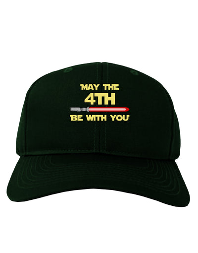 4th Be With You Beam Sword Adult Dark Baseball Cap Hat-Baseball Cap-TooLoud-Hunter-Green-One Size-Davson Sales