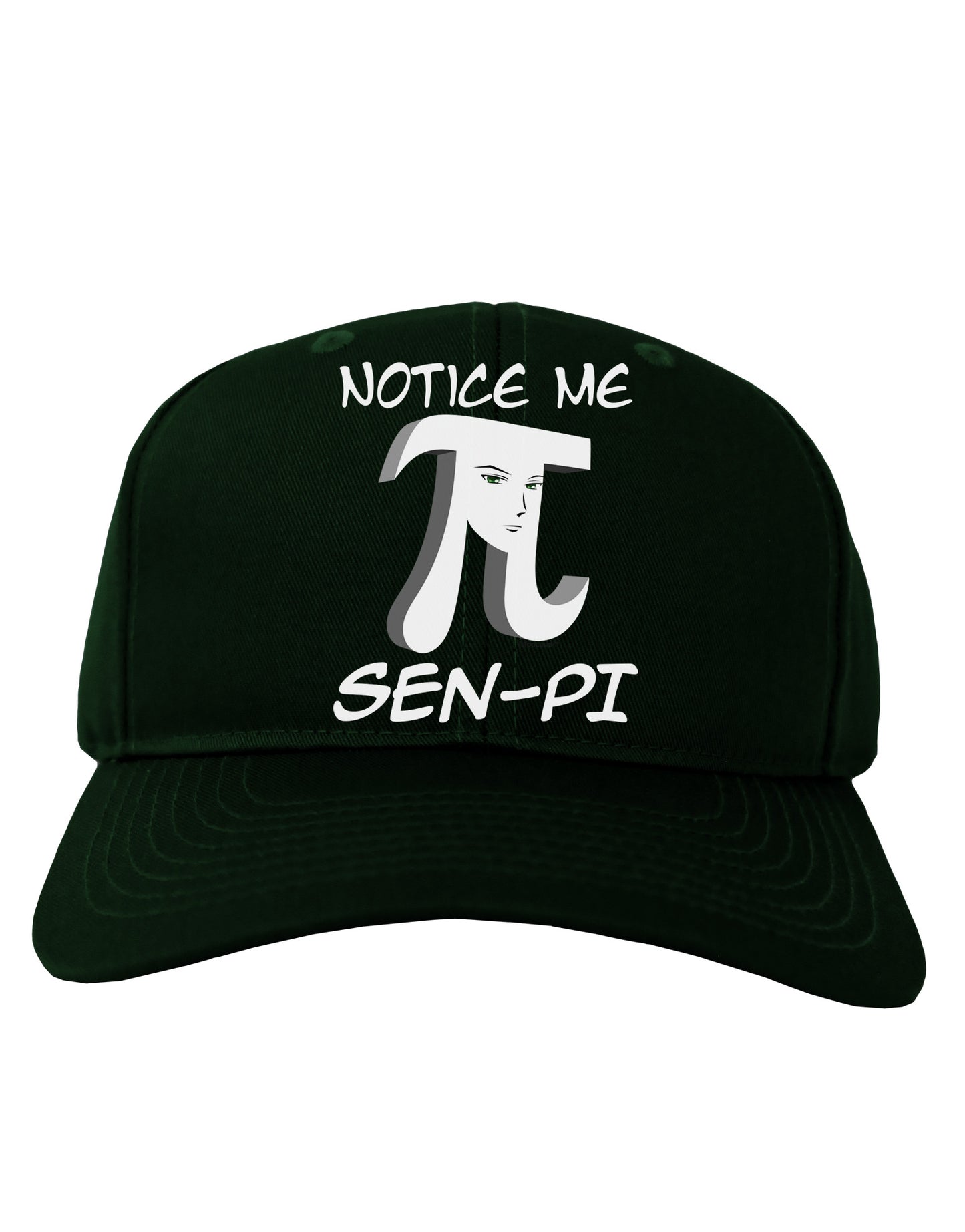 Notice Me Sen-Pi Adult Dark Baseball Cap Hat-Baseball Cap-TooLoud-Hunter-Green-One Size-Davson Sales