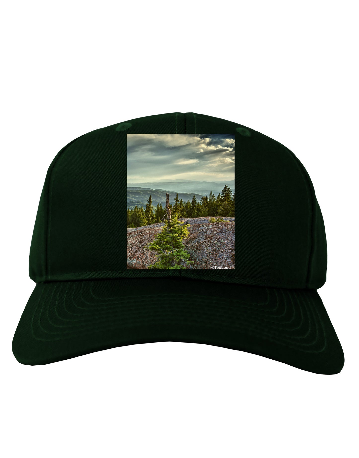 Nature Photography - Pine Kingdom Adult Dark Baseball Cap Hat by-Baseball Cap-TooLoud-Hunter-Green-One Size-Davson Sales