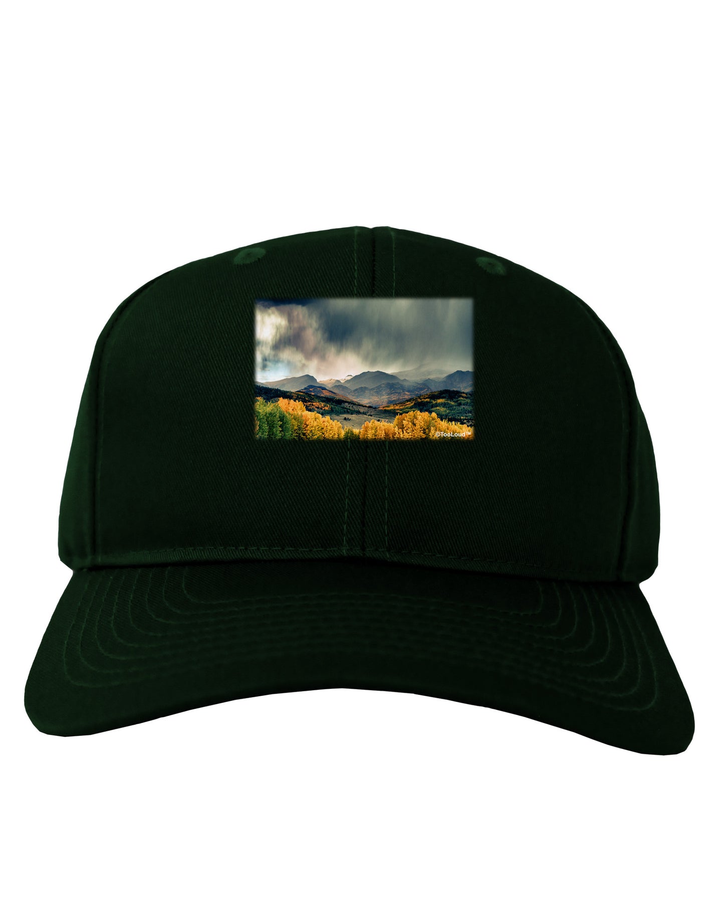 Colorado Mountain Scene Photo Adult Dark Baseball Cap Hat-Baseball Cap-TooLoud-Hunter-Green-One Size-Davson Sales