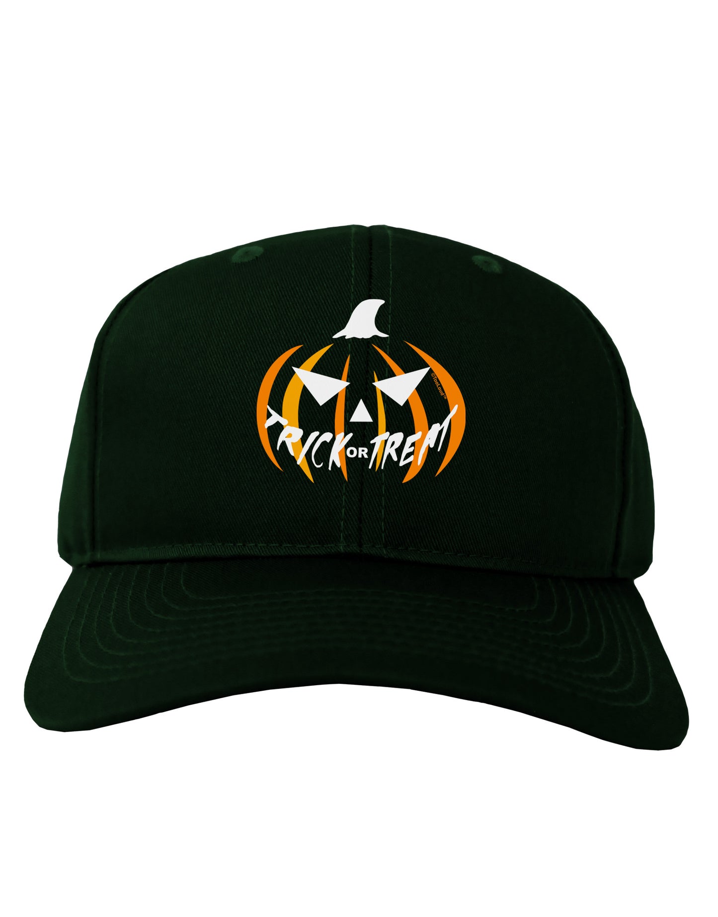 Trick or Treat Jack Adult Dark Baseball Cap Hat-Baseball Cap-TooLoud-Hunter-Green-One Size-Davson Sales