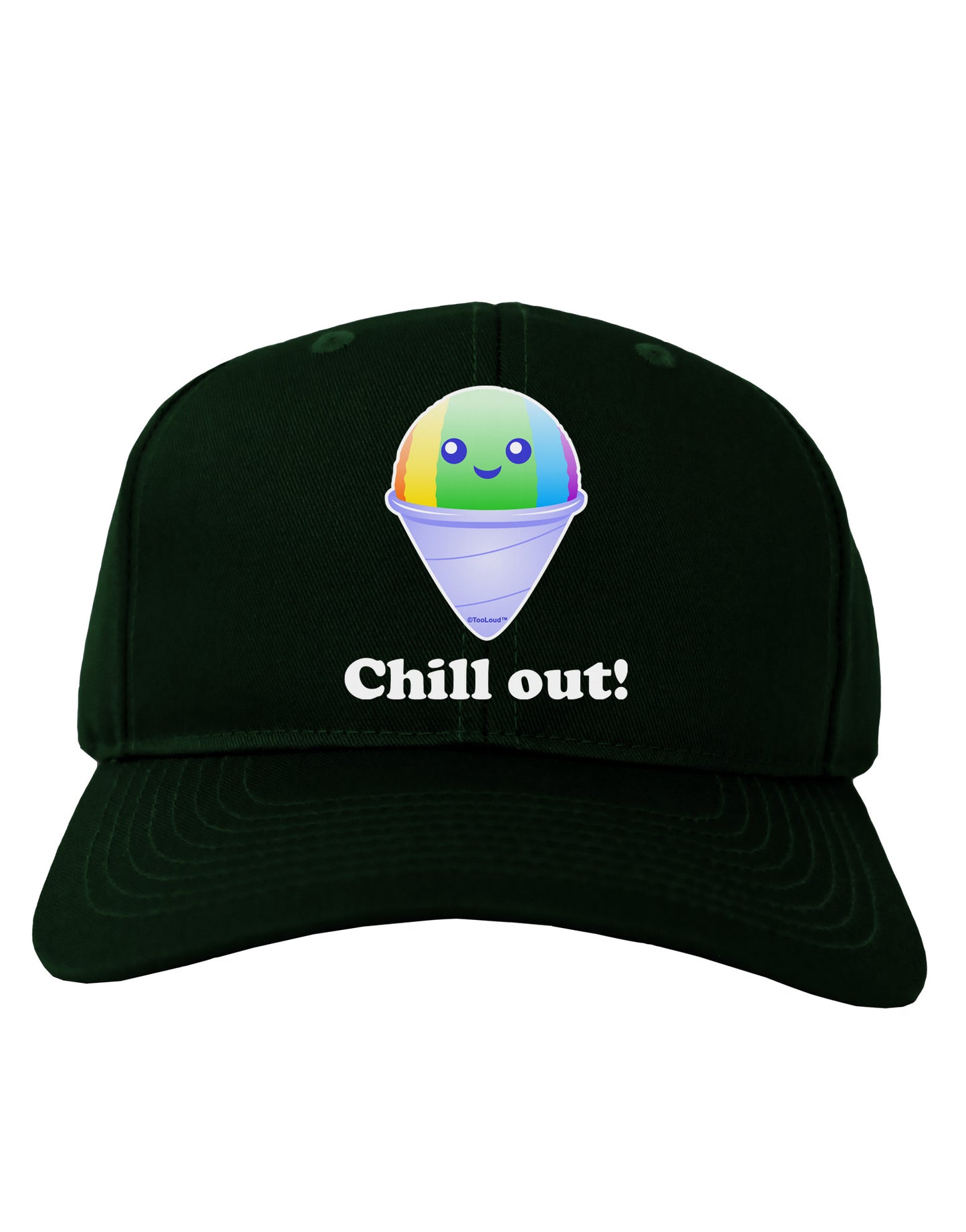 Cute Shaved Ice Chill Out Adult Dark Baseball Cap Hat-Baseball Cap-TooLoud-Hunter-Green-One Size-Davson Sales