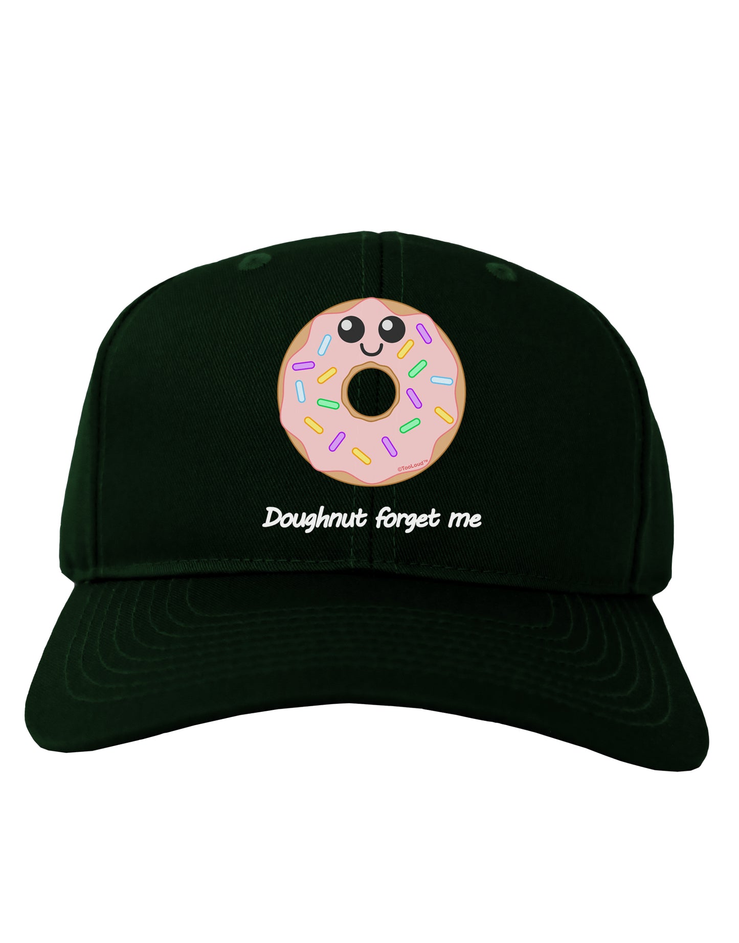 Doughnut - Doughnut Forget Me Adult Dark Baseball Cap Hat-Baseball Cap-TooLoud-Hunter-Green-One Size-Davson Sales