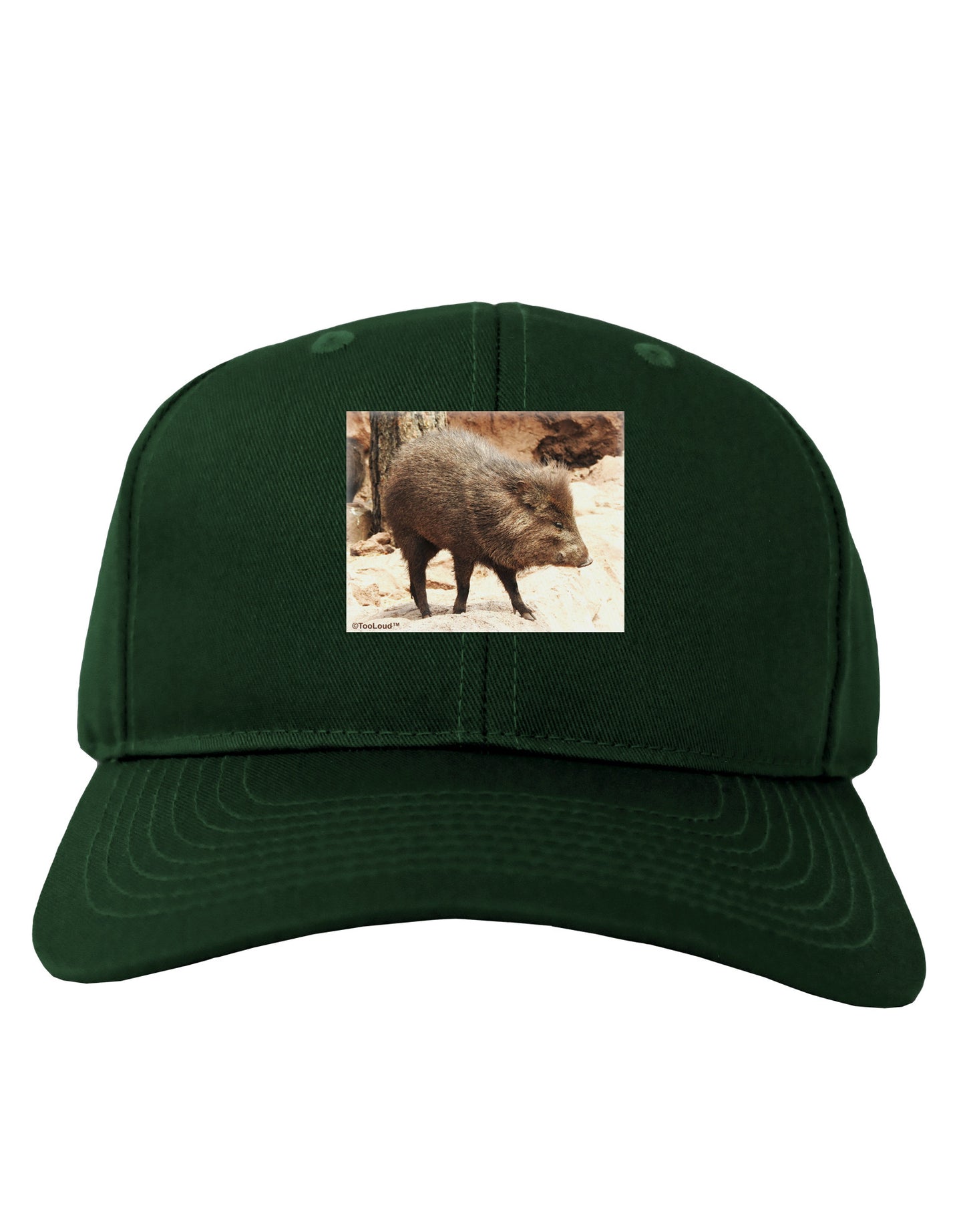 Little Javelina Adult Dark Baseball Cap Hat-Baseball Cap-TooLoud-Hunter-Green-One Size-Davson Sales