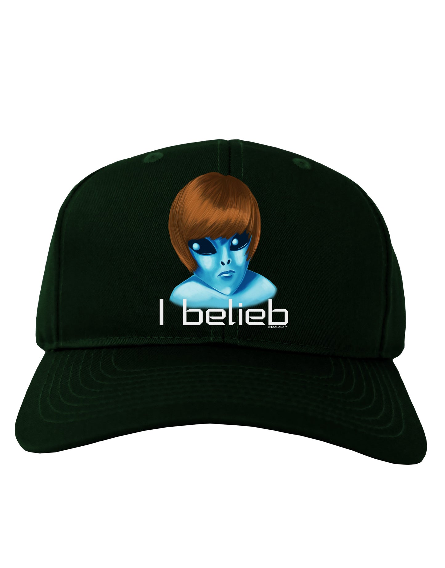 Extraterrestial - I Belieb Adult Dark Baseball Cap Hat by TooLoud-Baseball Cap-TooLoud-Hunter-Green-One Size-Davson Sales