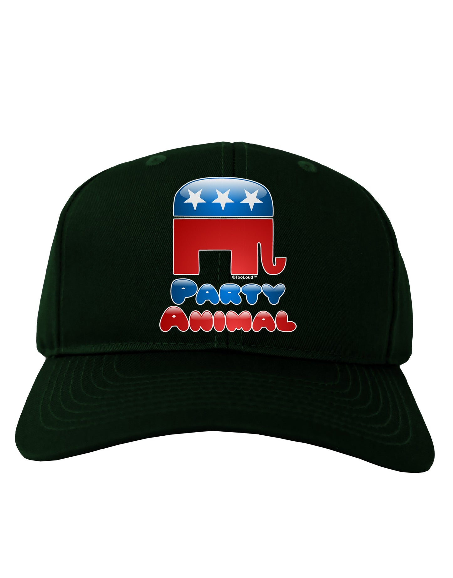 Republican Party Animal Adult Dark Baseball Cap Hat-Baseball Cap-TooLoud-Hunter-Green-One Size-Davson Sales