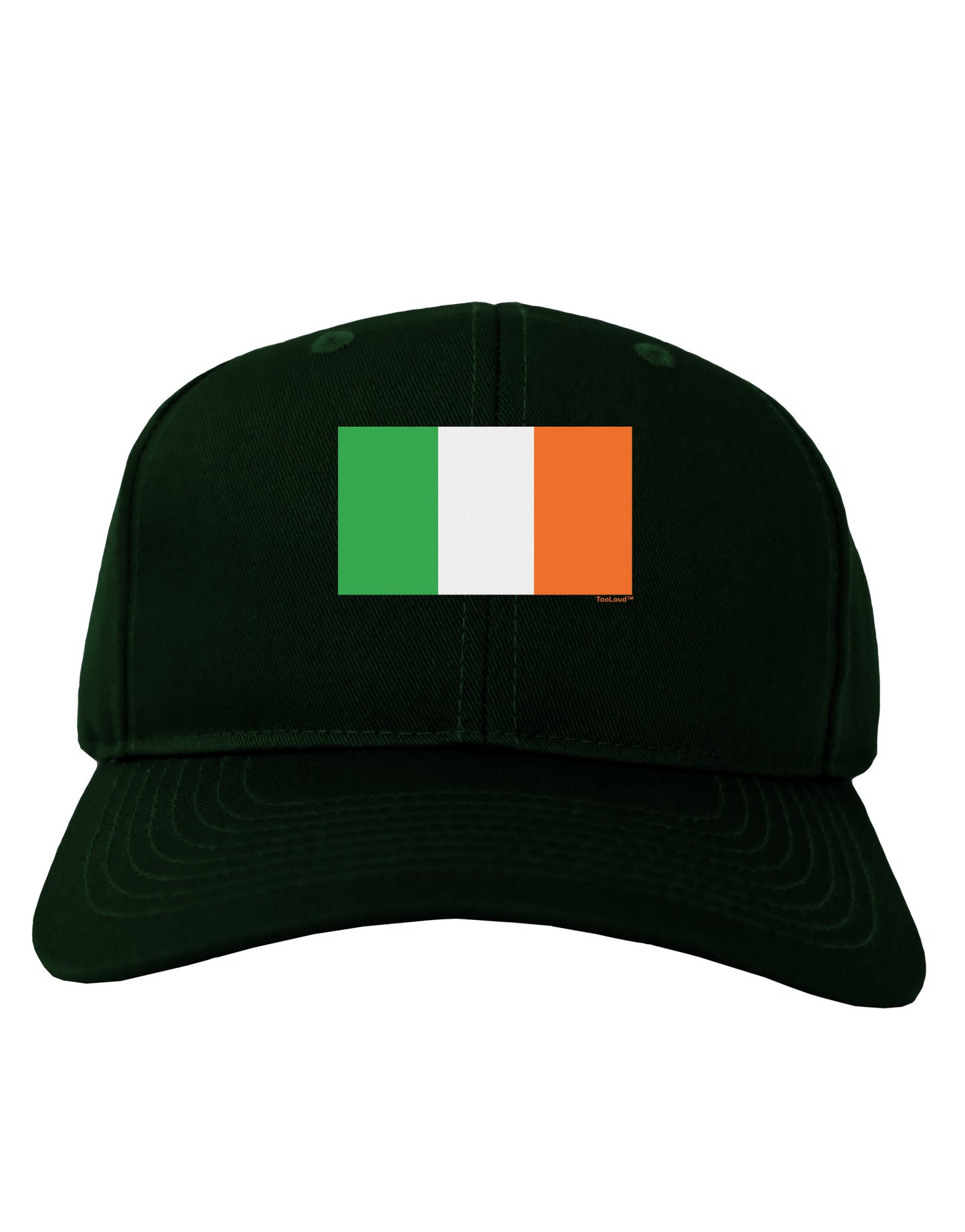 Irish Flag - Flag of Ireland Adult Dark Baseball Cap Hat-Baseball Cap-TooLoud-Hunter-Green-One Size-Davson Sales