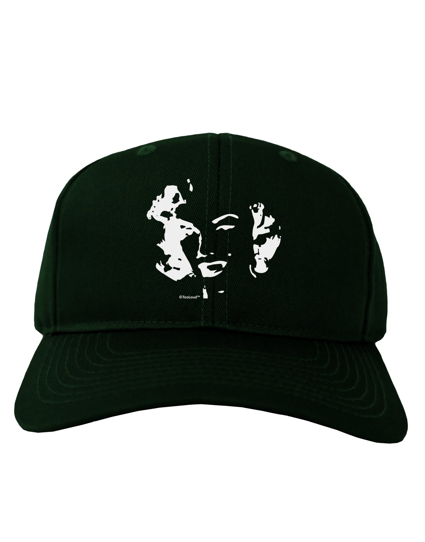 Marilyn Monroe Cutout Design Adult Dark Baseball Cap Hat by TooLoud-Baseball Cap-TooLoud-Hunter-Green-One Size-Davson Sales
