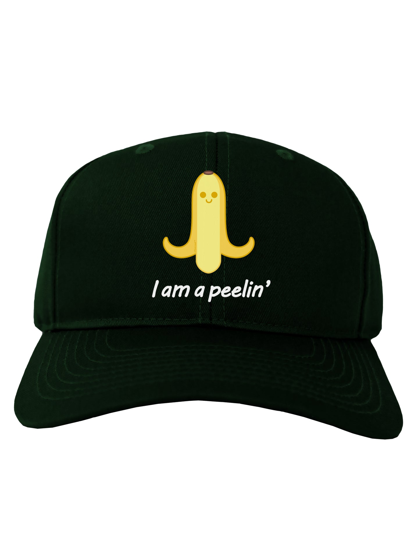Banana - I am a Peelin Adult Dark Baseball Cap Hat-Baseball Cap-TooLoud-Hunter-Green-One Size-Davson Sales