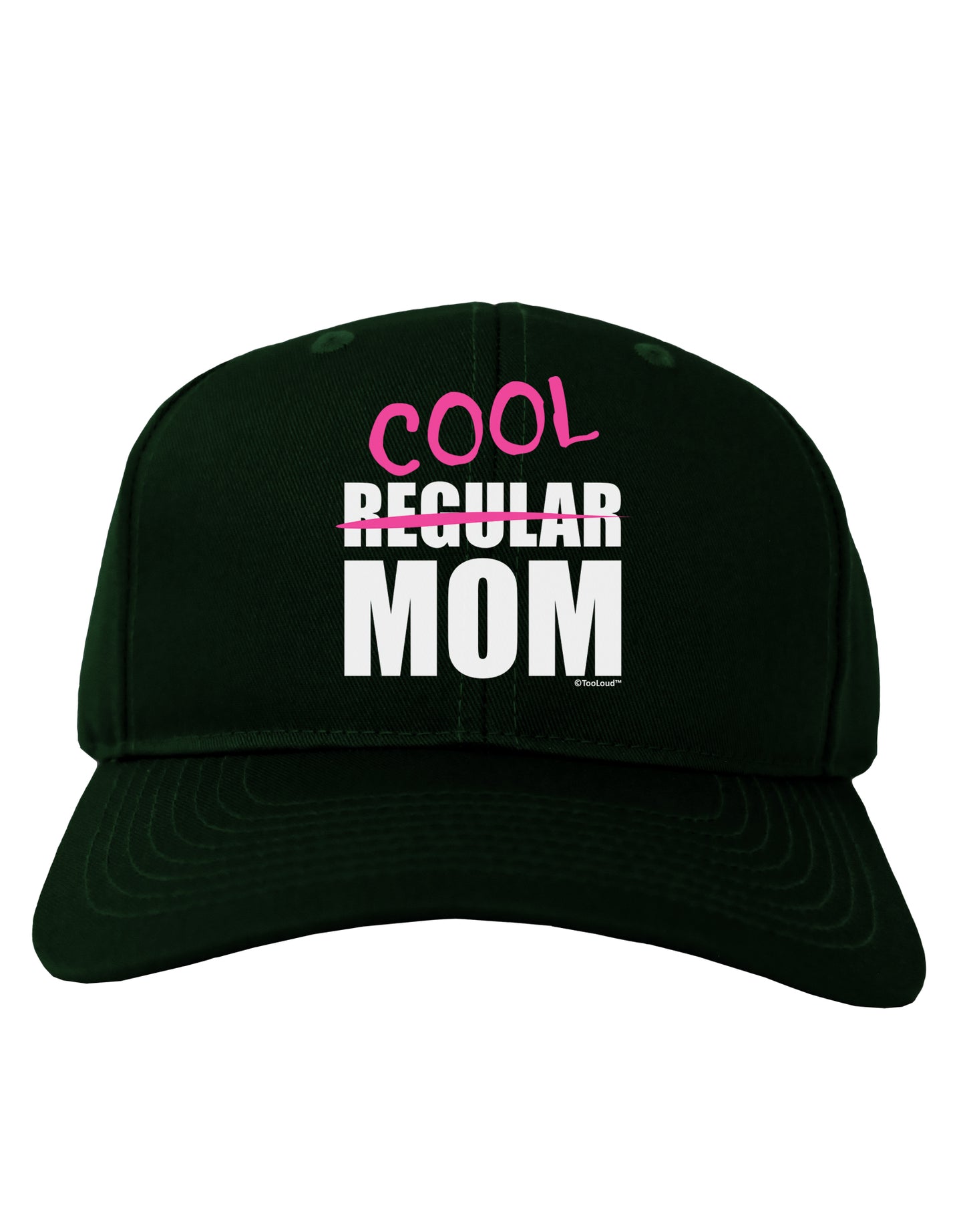 Not A Regular Mom Design Adult Dark Baseball Cap Hat by TooLoud-Baseball Cap-TooLoud-Hunter-Green-One Size-Davson Sales