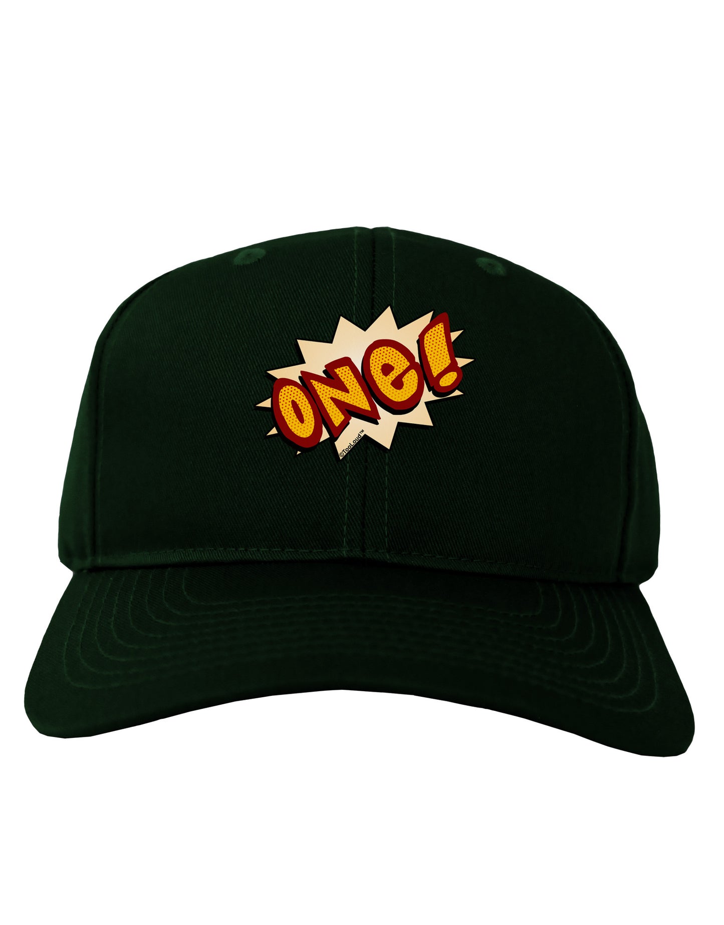 Onomatopoeia One Birthday Adult Dark Baseball Cap Hat-Baseball Cap-TooLoud-Hunter-Green-One Size-Davson Sales
