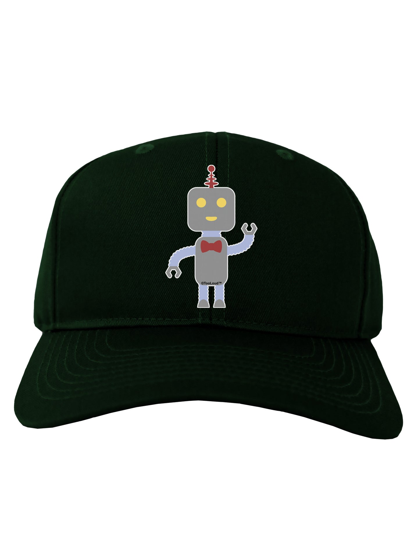 Cute Robot Male Adult Dark Baseball Cap Hat-Baseball Cap-TooLoud-Hunter-Green-One Size-Davson Sales
