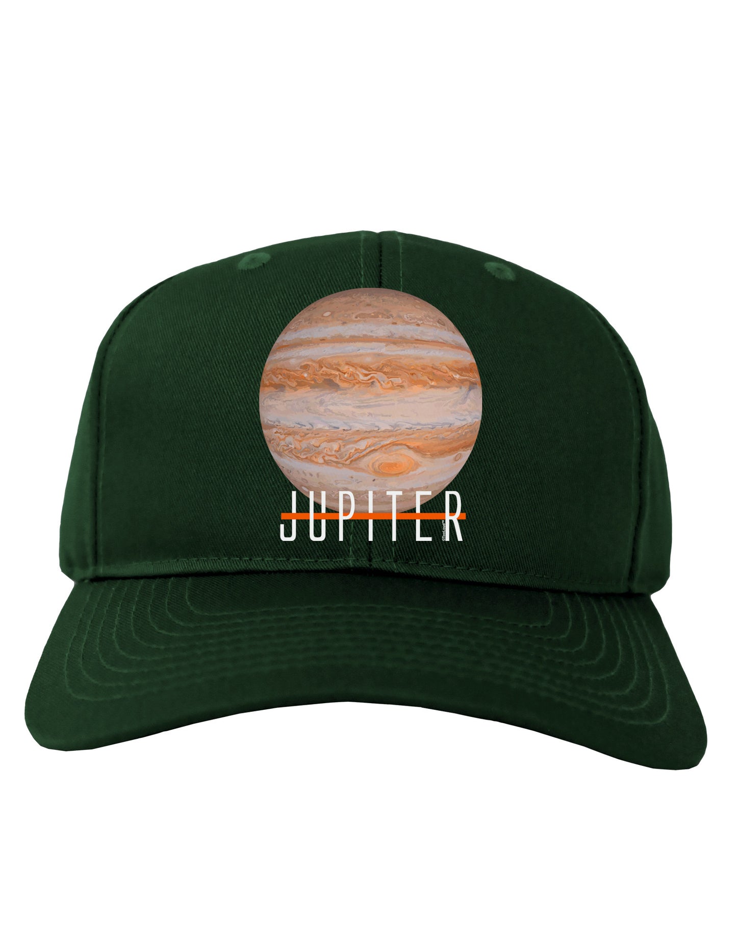 Planet Jupiter Earth Text Adult Dark Baseball Cap Hat-Baseball Cap-TooLoud-Hunter-Green-One Size-Davson Sales