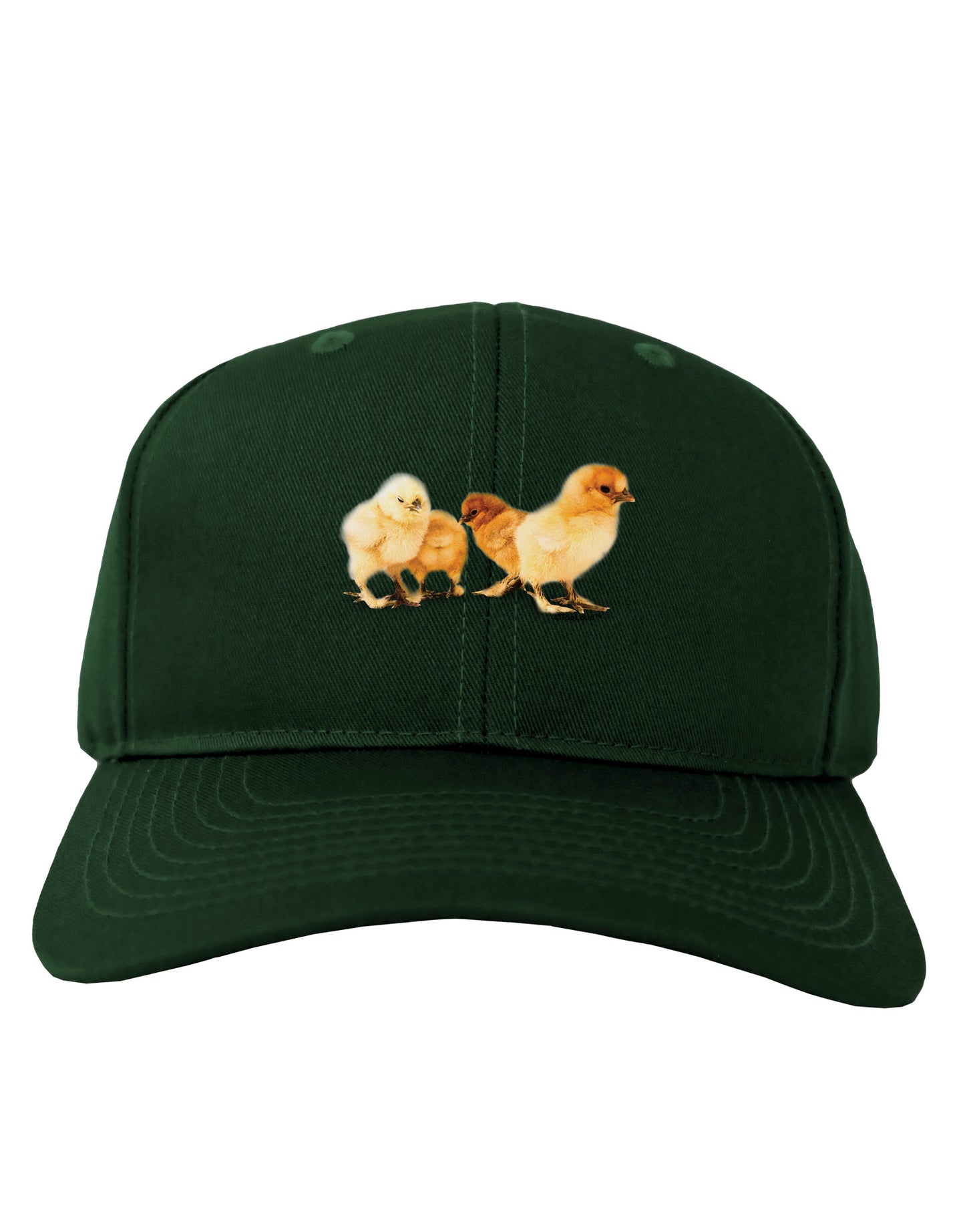 Cute Chicks Adult Dark Baseball Cap Hat-Baseball Cap-TooLoud-Hunter-Green-One Size-Davson Sales