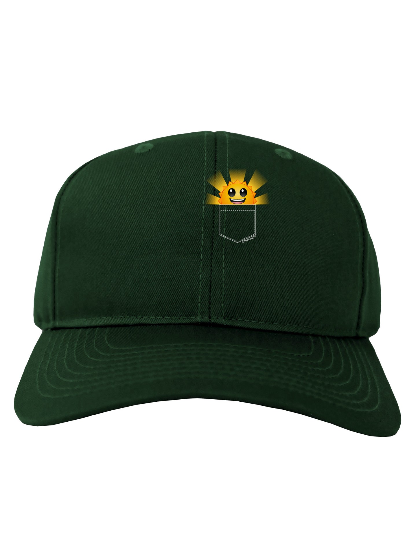 Sunshine In My Pocket Adult Dark Baseball Cap Hat-Baseball Cap-TooLoud-Hunter-Green-One Size-Davson Sales