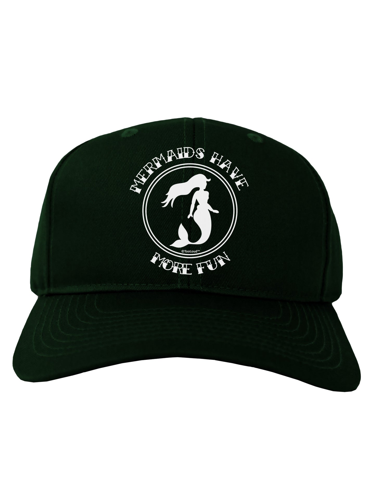 Mermaids Have More Fun Adult Dark Baseball Cap Hat-Baseball Cap-TooLoud-Hunter-Green-One Size-Davson Sales